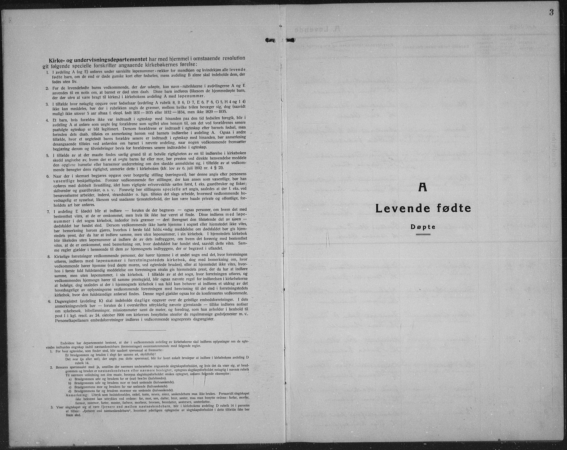Sel prestekontor, SAH/PREST-074/H/Ha/Hab/L0002: Parish register (copy) no. 2, 1923-1939, p. 3