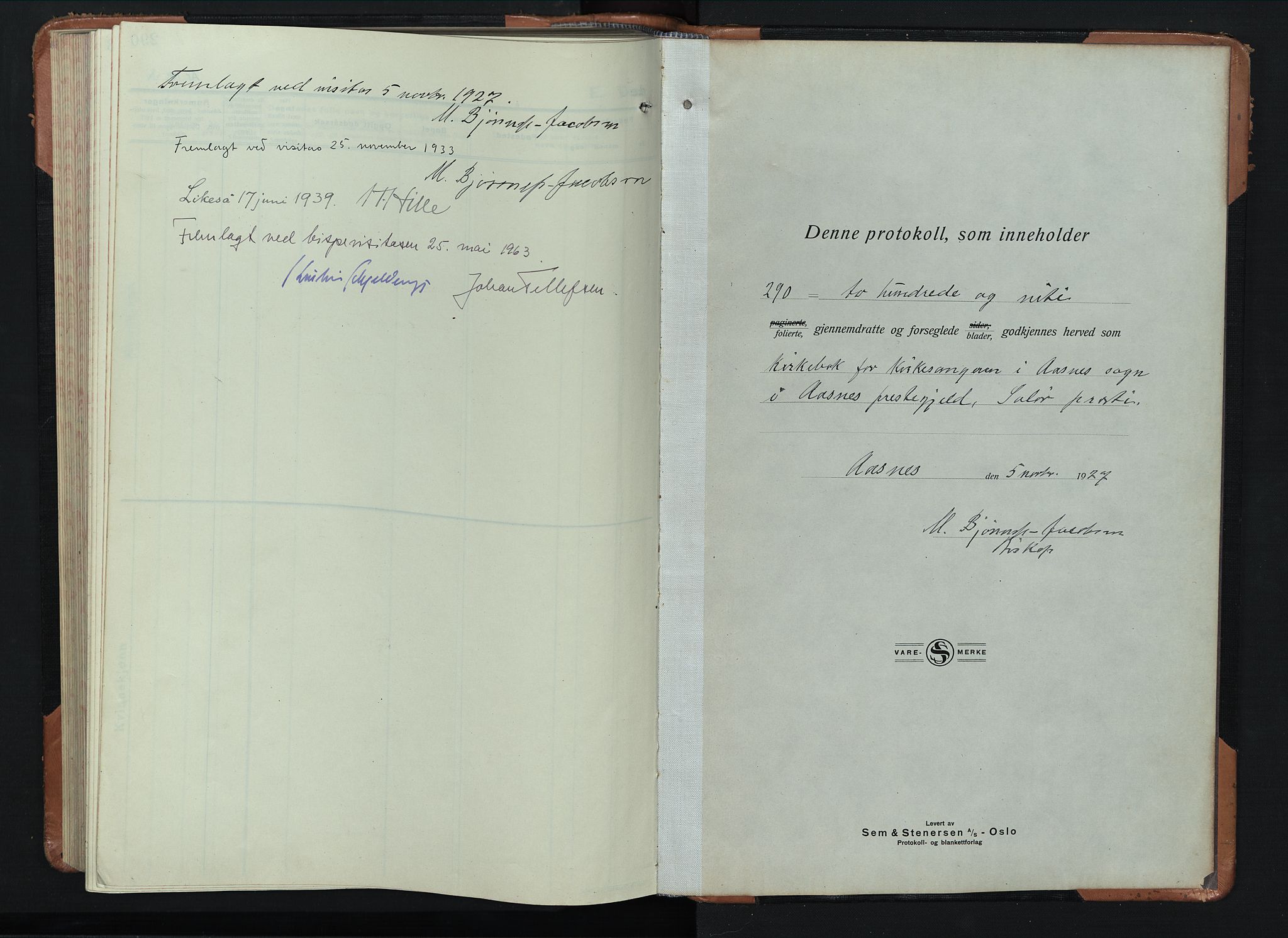 Åsnes prestekontor, SAH/PREST-042/H/Ha/Hab/L0008: Parish register (copy) no. 8, 1927-1942
