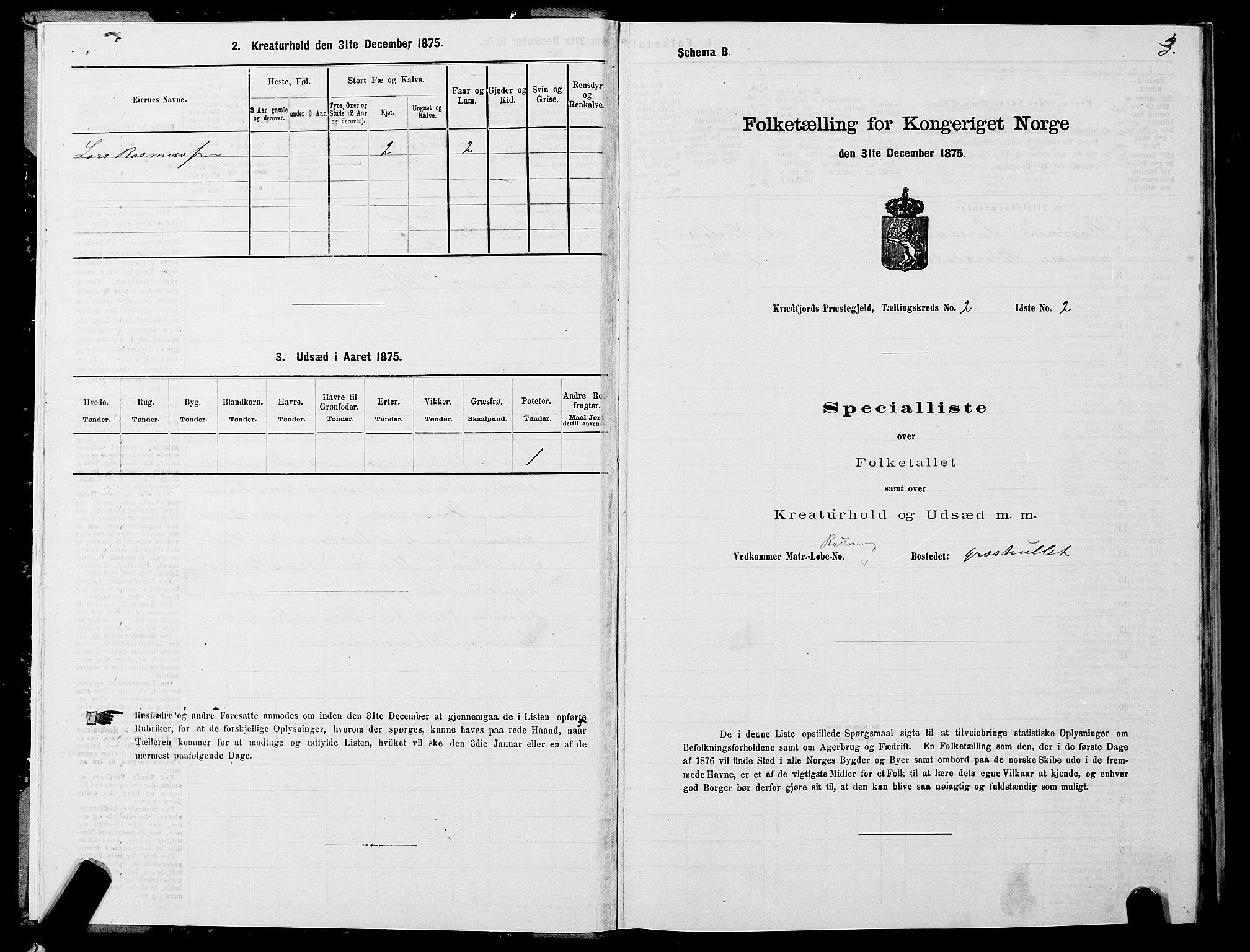 SATØ, 1875 census for 1911P Kvæfjord, 1875, p. 2003