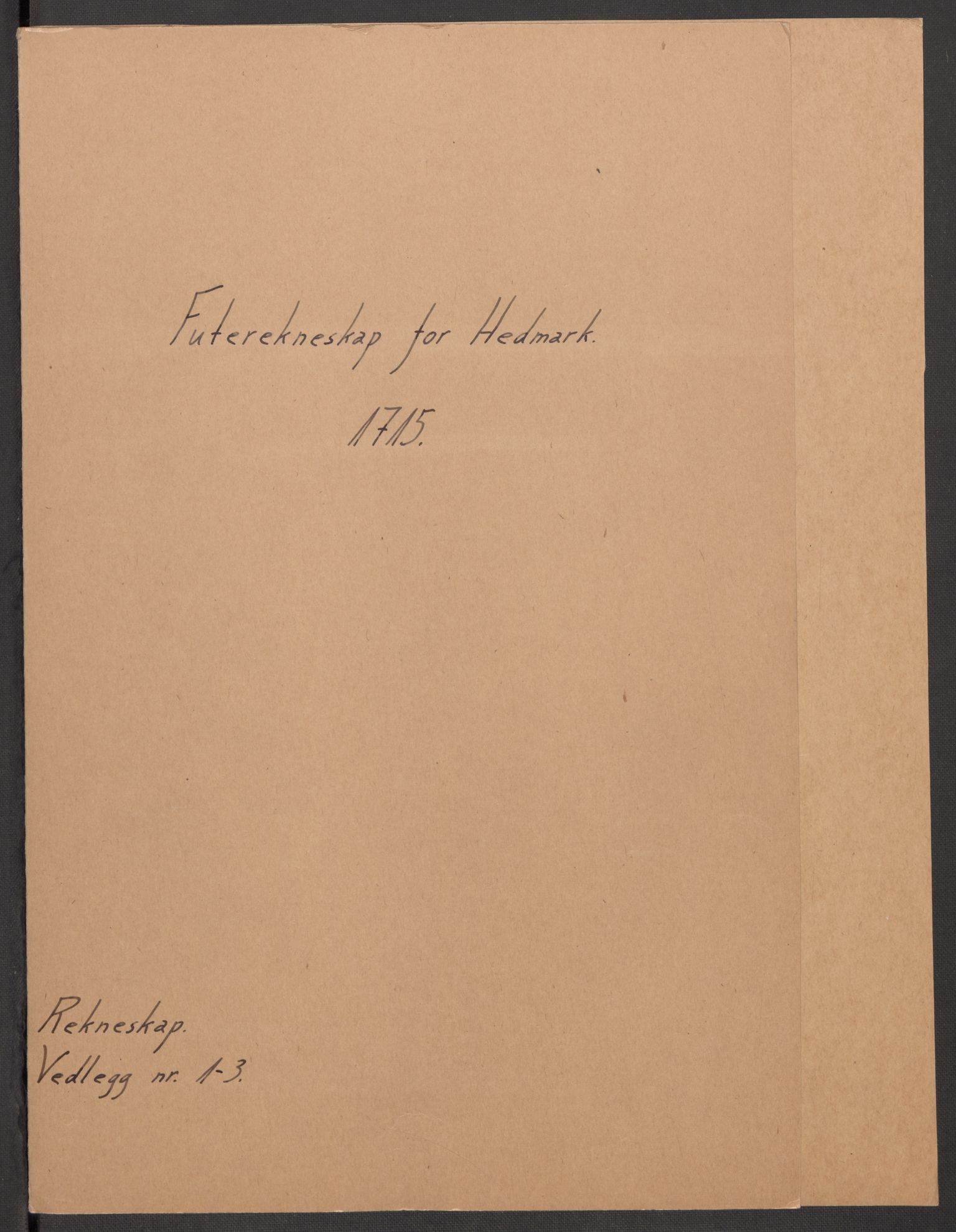 Rentekammeret inntil 1814, Reviderte regnskaper, Fogderegnskap, RA/EA-4092/R16/L1053: Fogderegnskap Hedmark, 1715, p. 2