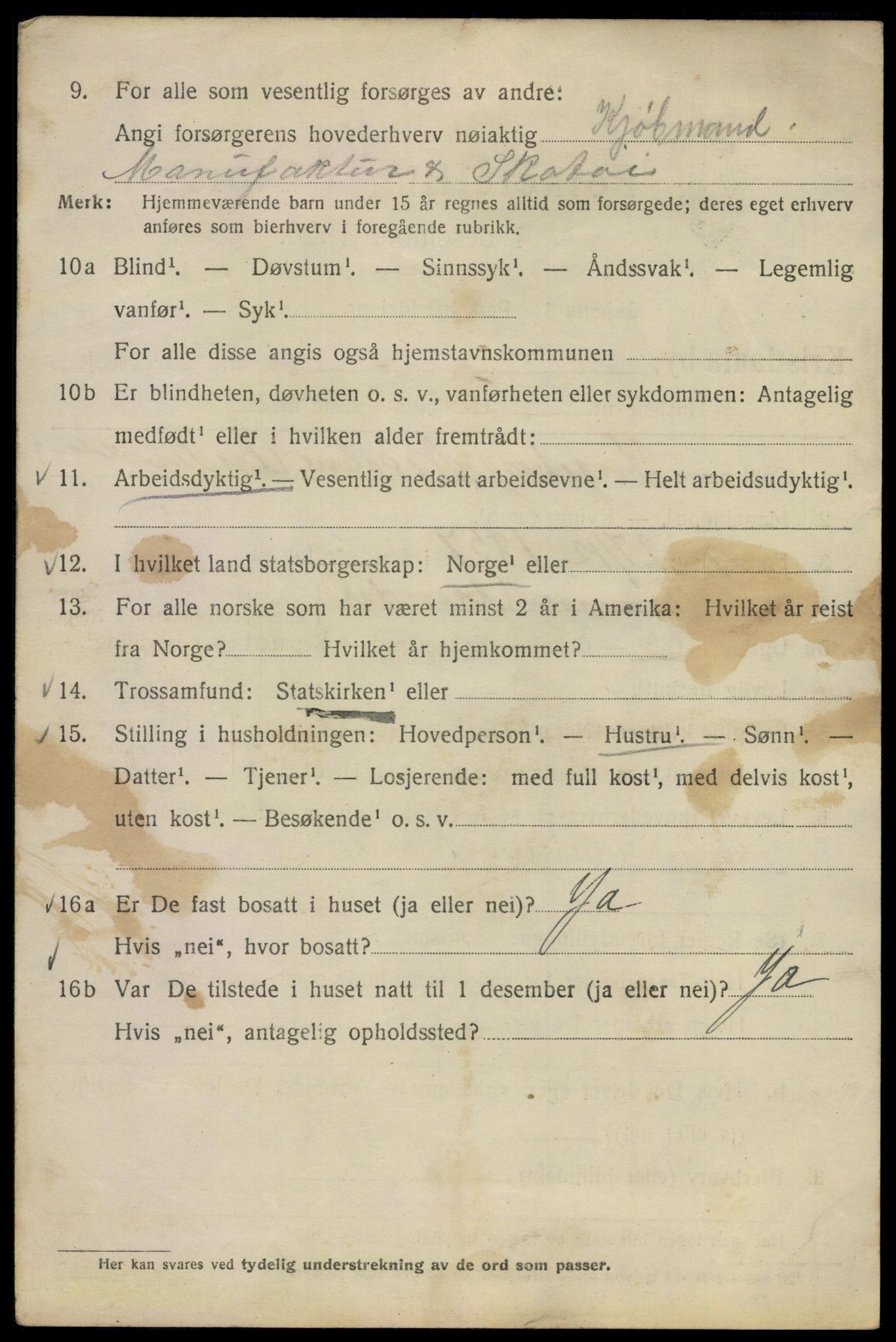 SAO, 1920 census for Kristiania, 1920, p. 181634