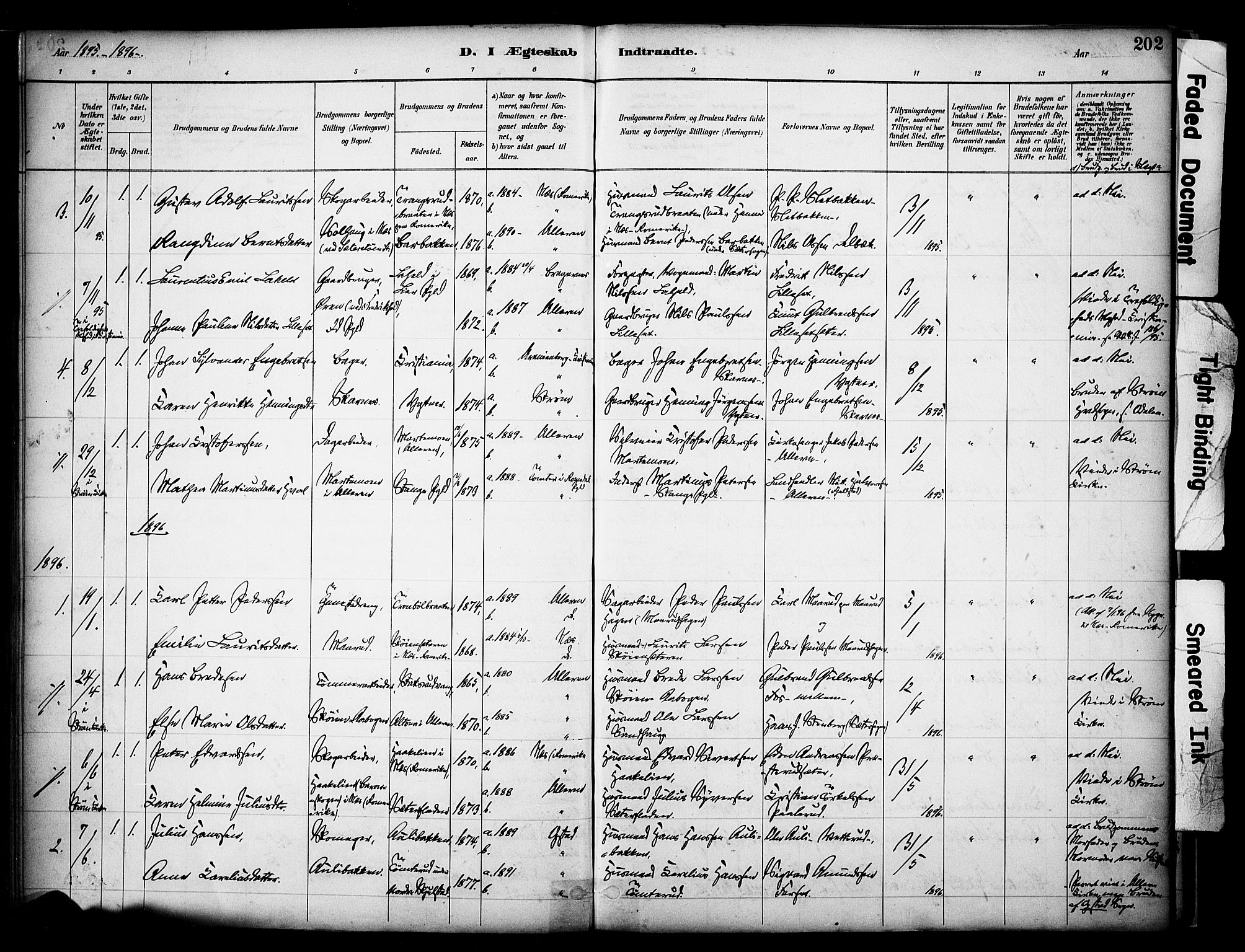 Sør-Odal prestekontor, SAH/PREST-030/H/Ha/Haa/L0008: Parish register (official) no. 8, 1886-1922, p. 202