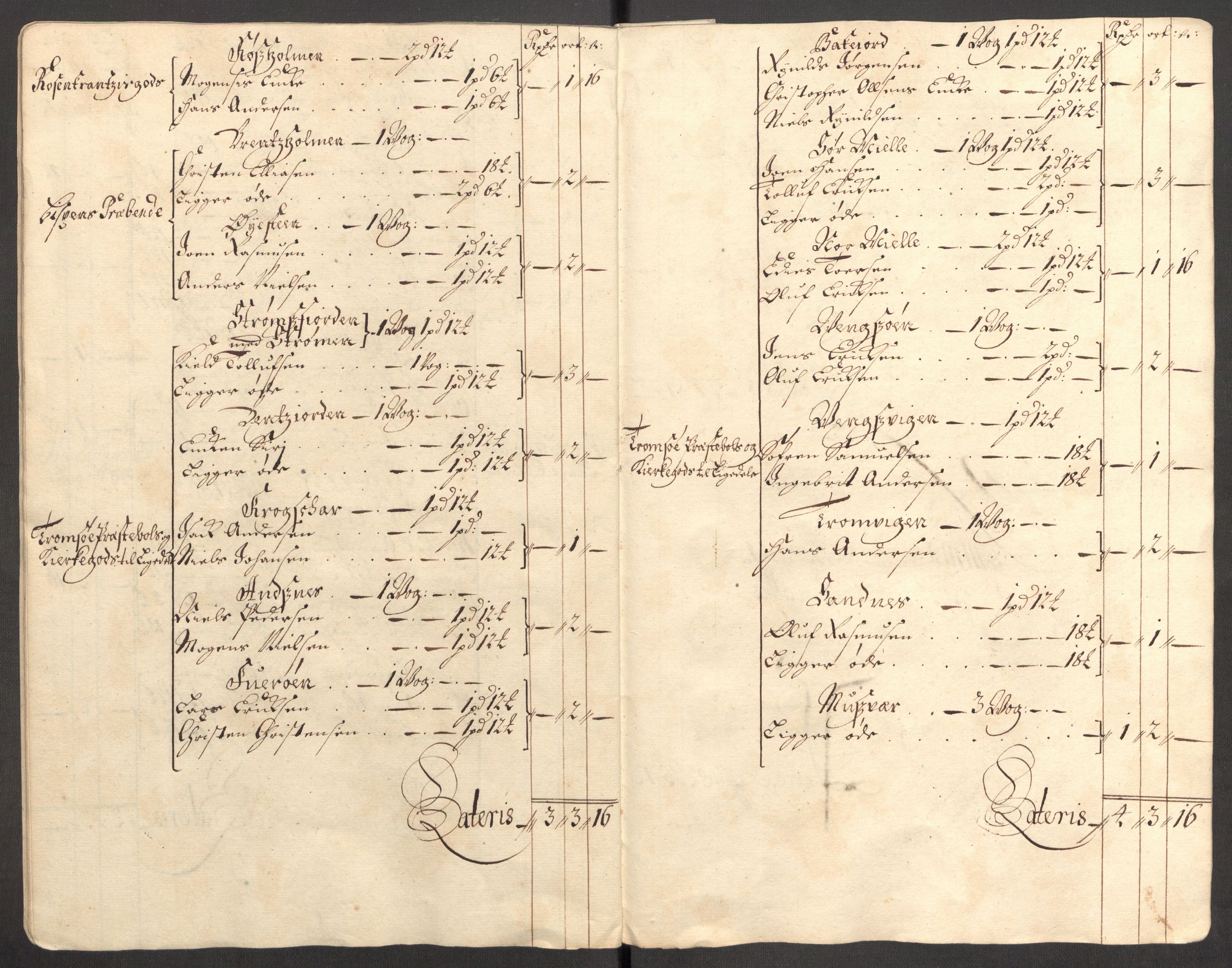 Rentekammeret inntil 1814, Reviderte regnskaper, Fogderegnskap, AV/RA-EA-4092/R68/L4754: Fogderegnskap Senja og Troms, 1697-1699, p. 187