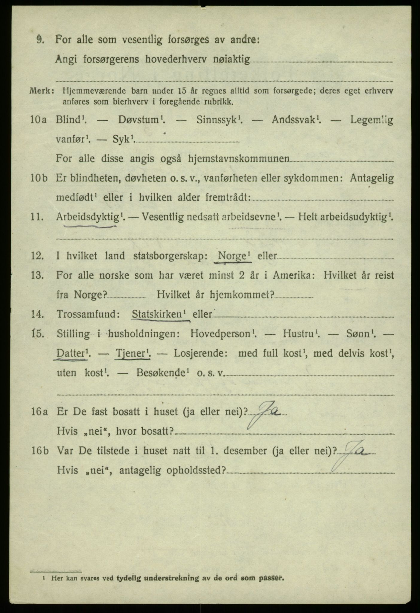 SAB, 1920 census for Haus, 1920, p. 8792