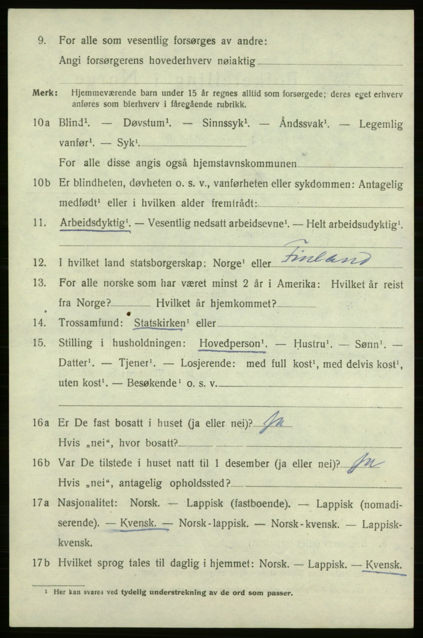 SATØ, 1920 census for Vadsø, 1920, p. 2242