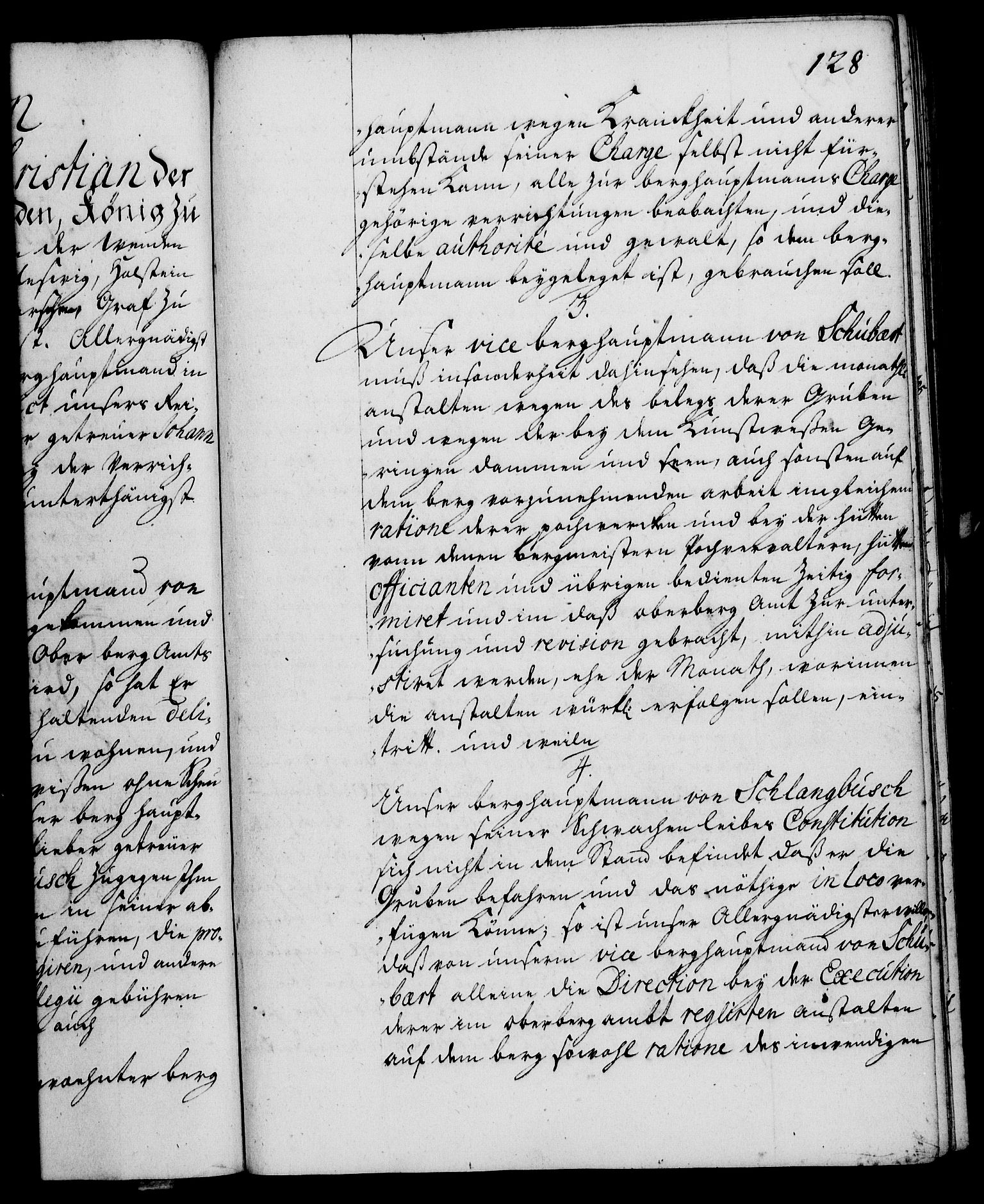Rentekammeret, Kammerkanselliet, RA/EA-3111/G/Gg/Ggi/L0002: Norsk instruksjonsprotokoll med register (merket RK 53.35), 1729-1751, p. 128