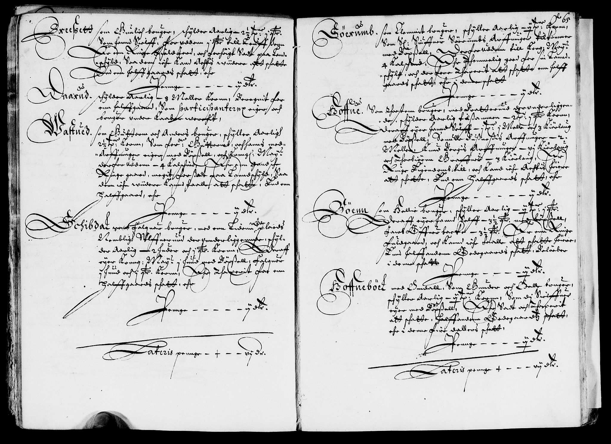 Rentekammeret inntil 1814, Reviderte regnskaper, Lensregnskaper, AV/RA-EA-5023/R/Rb/Rbp/L0038: Bratsberg len, 1651-1653