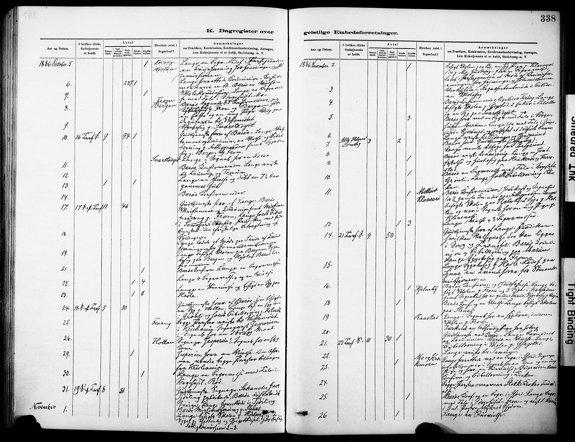 Sandar kirkebøker, AV/SAKO-A-243/F/Fa/L0013: Parish register (official) no. 13, 1883-1895, p. 338