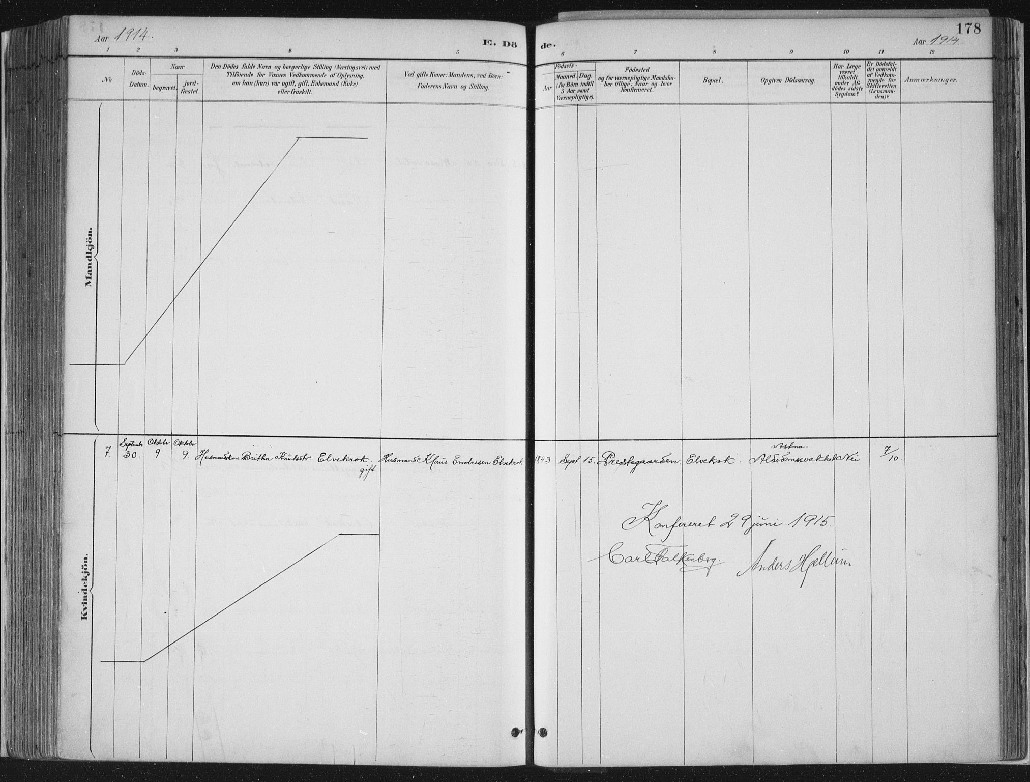 Jostedal sokneprestembete, SAB/A-80601/H/Haa/Haab/L0001: Parish register (official) no. B 1, 1887-1914, p. 178