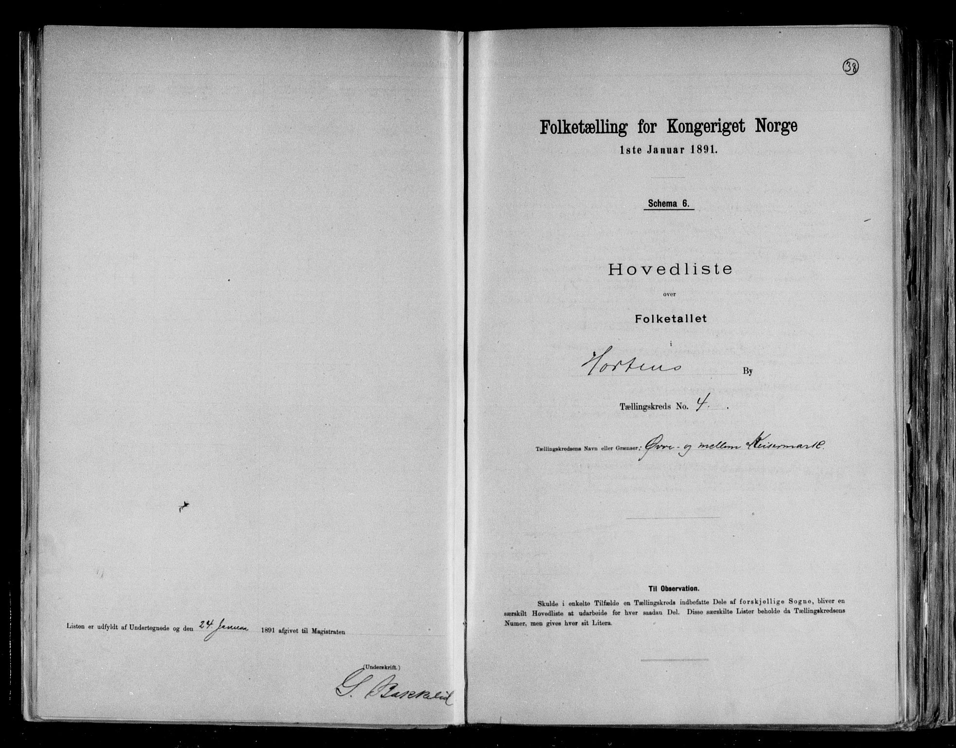 RA, 1891 census for 0703 Horten, 1891, p. 10