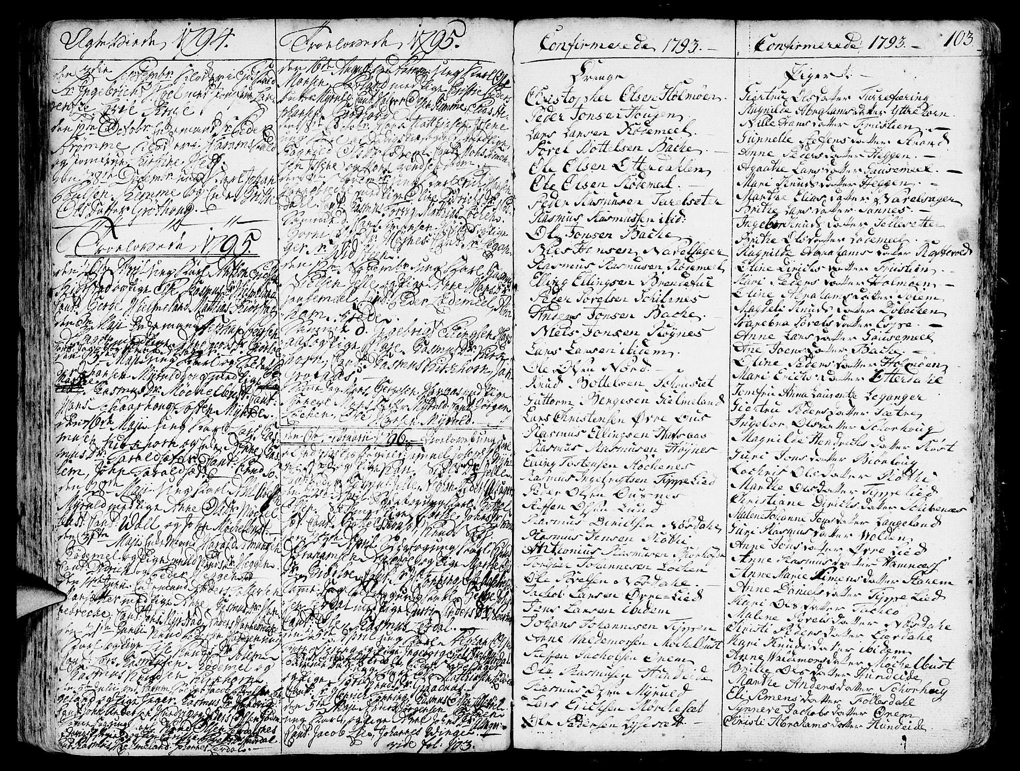 Eid sokneprestembete, SAB/A-82301/H/Haa/Haaa/L0003: Parish register (official) no. A 3, 1770-1805, p. 103