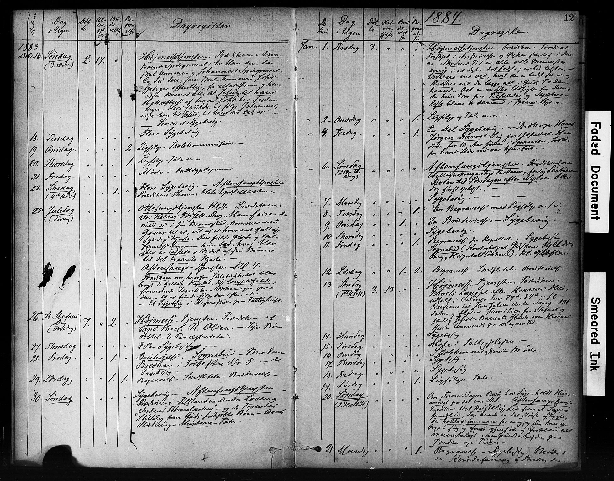 Ministerialprotokoller, klokkerbøker og fødselsregistre - Sør-Trøndelag, SAT/A-1456/601/L0071: Curate's parish register no. 601B04, 1882-1931, p. 12