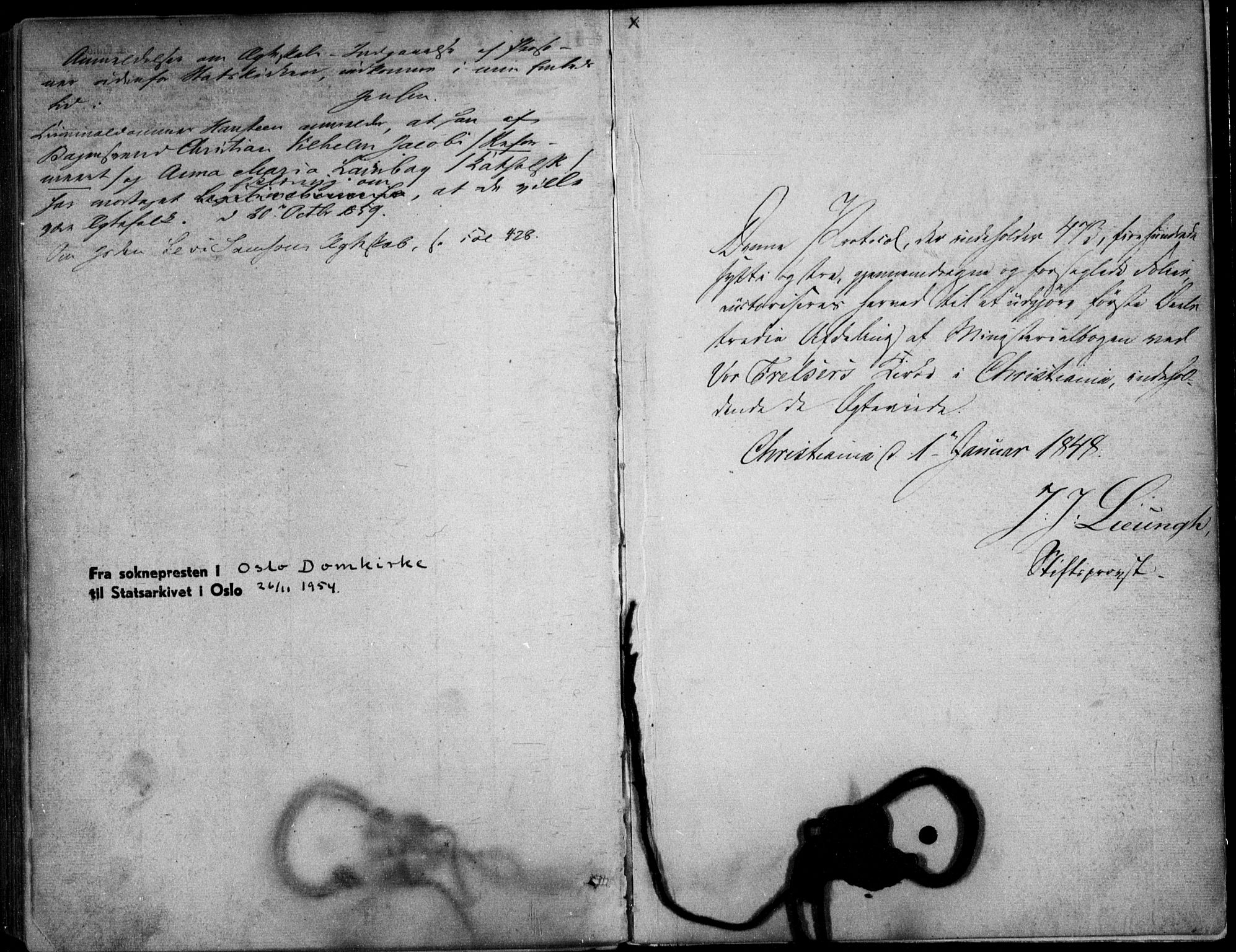 Oslo domkirke Kirkebøker, AV/SAO-A-10752/F/Fa/L0020: Parish register (official) no. 20, 1848-1865
