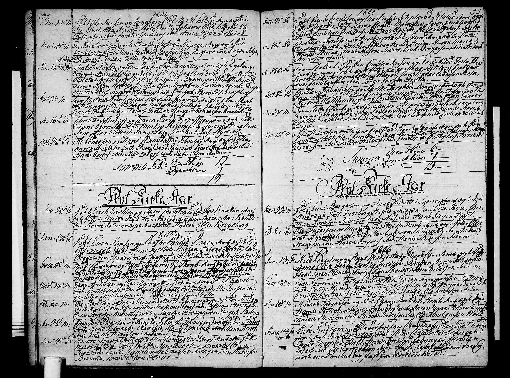 Våle kirkebøker, AV/SAKO-A-334/F/Fb/L0001: Parish register (official) no. II 1, 1774-1814, p. 34-35