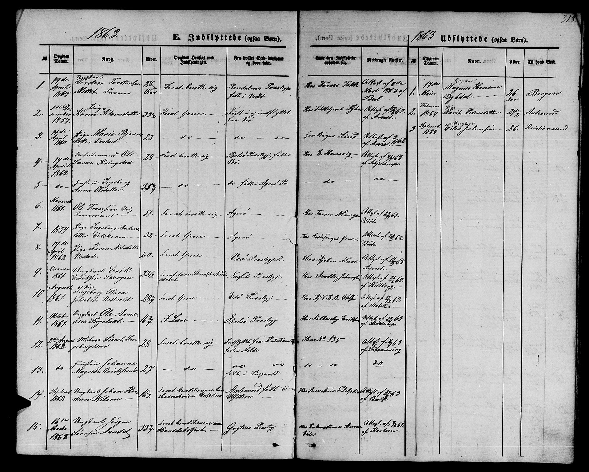 Ministerialprotokoller, klokkerbøker og fødselsregistre - Møre og Romsdal, SAT/A-1454/558/L0701: Parish register (copy) no. 558C02, 1862-1879, p. 329