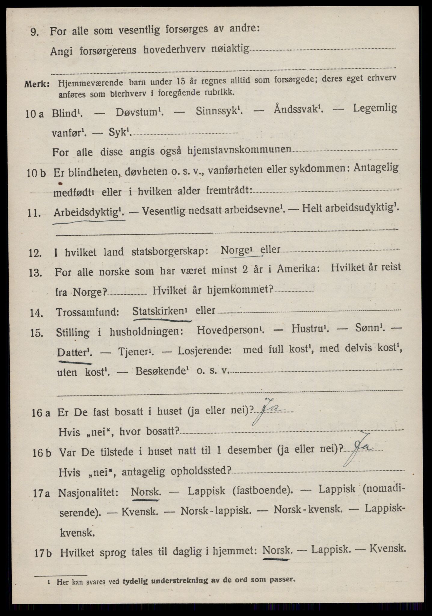 SAT, 1920 census for Hitra, 1920, p. 2100