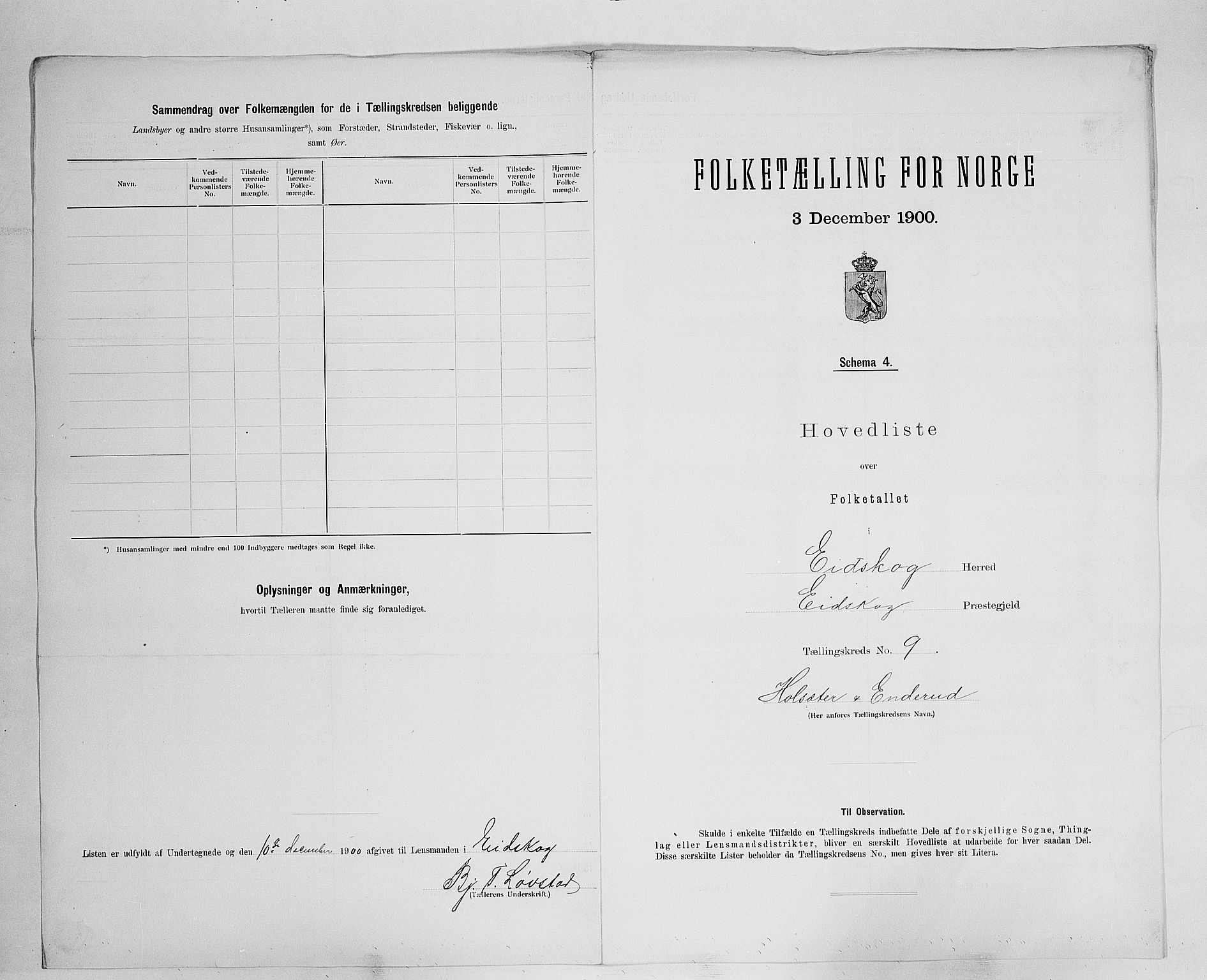 SAH, 1900 census for Eidskog, 1900, p. 37