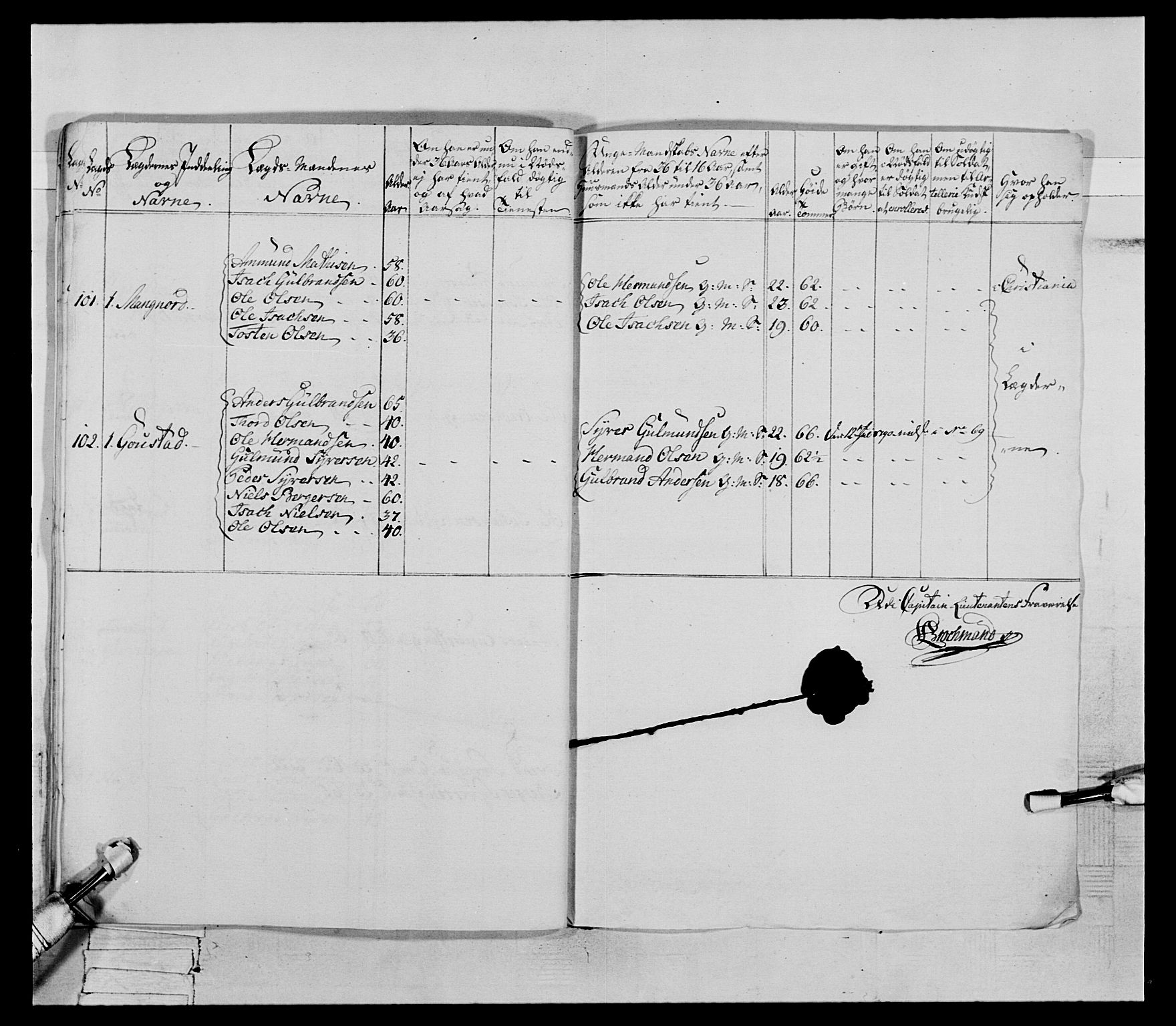 Generalitets- og kommissariatskollegiet, Det kongelige norske kommissariatskollegium, AV/RA-EA-5420/E/Eh/L0066: 2. Opplandske nasjonale infanteriregiment, 1789, p. 363