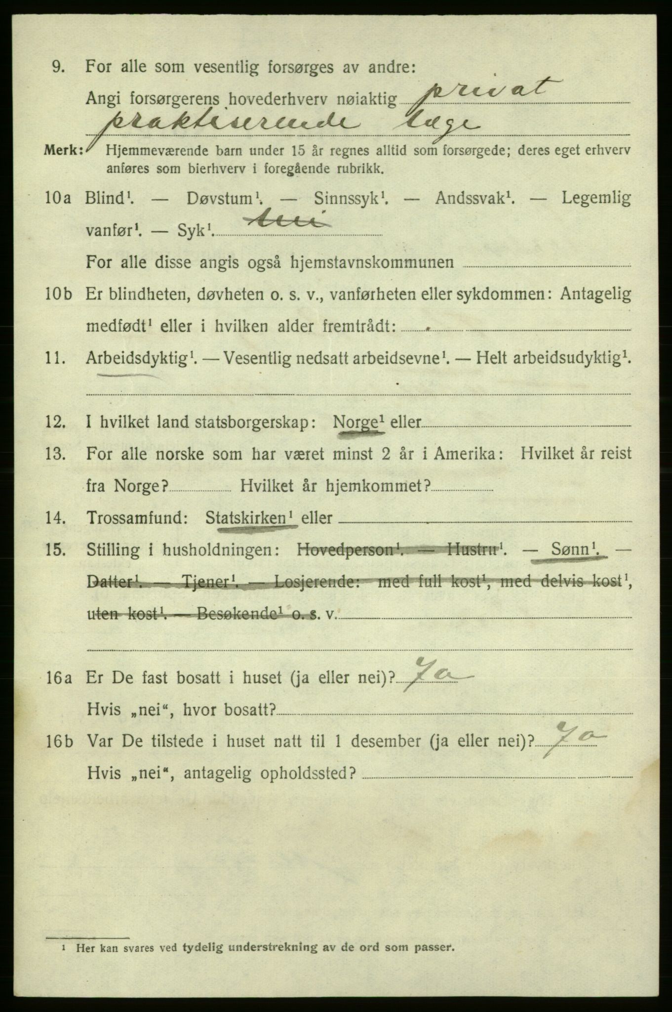 SAO, 1920 census for Fredrikshald, 1920, p. 22416