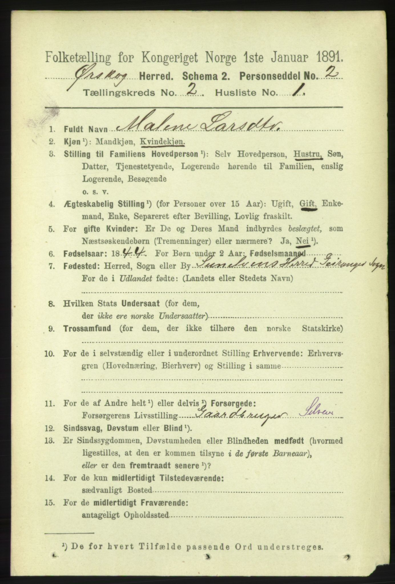 RA, 1891 census for 1527 Ørskog, 1891, p. 627