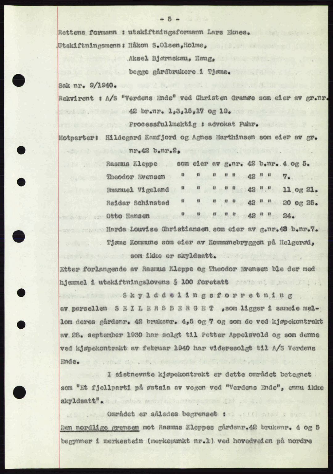 Tønsberg sorenskriveri, AV/SAKO-A-130/G/Ga/Gaa/L0010: Mortgage book no. A10, 1941-1941, Diary no: : 596/1941