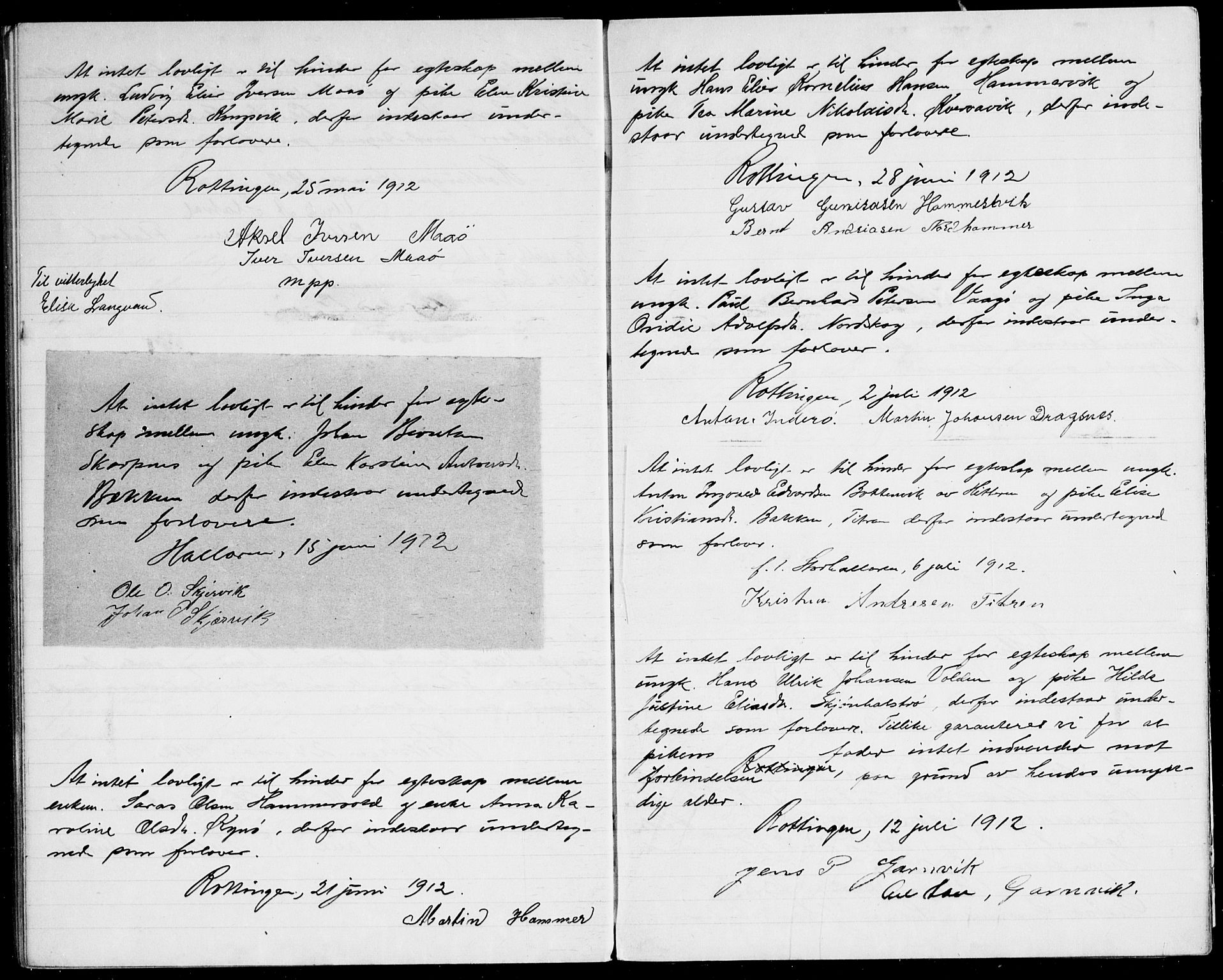 Frøya sokneprestkontor, AV/SAT-A-1116/1/I/I1/I1f: Banns register no. 640.I.1f.1, 1901-1917