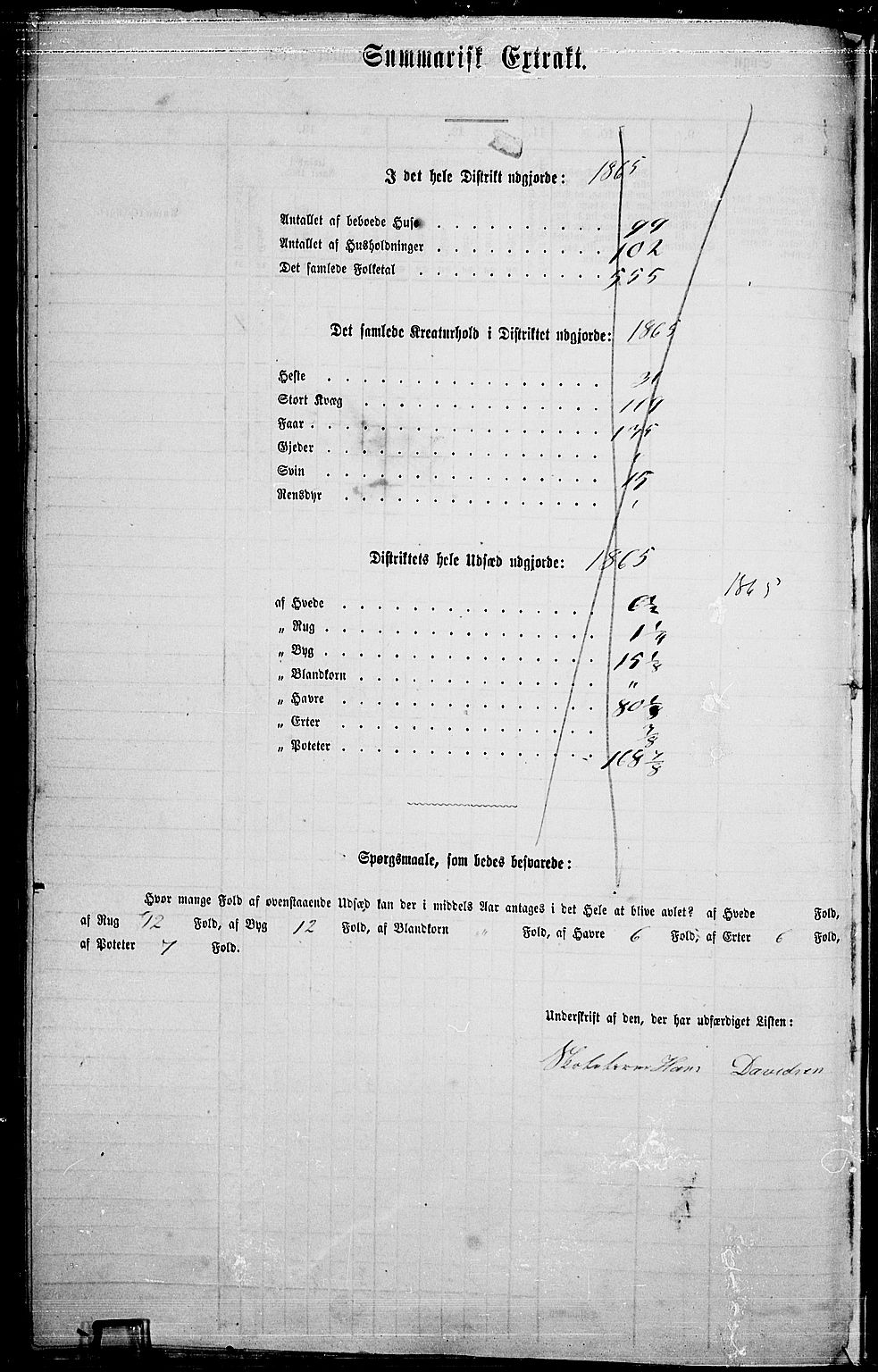 RA, 1865 census for Asker, 1865, p. 313