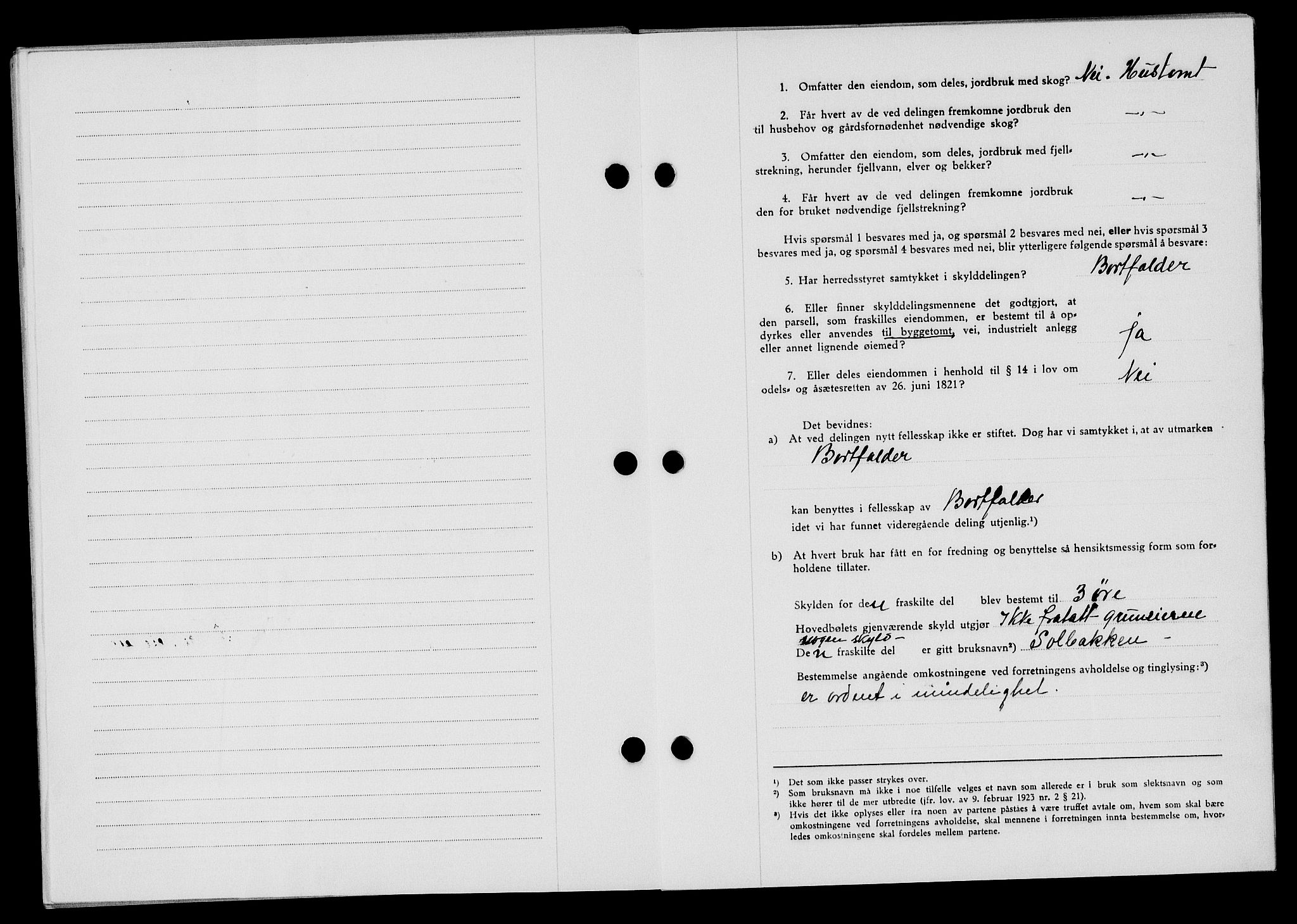 Flekkefjord sorenskriveri, SAK/1221-0001/G/Gb/Gba/L0061: Mortgage book no. A-9, 1946-1947, Diary no: : 237/1947