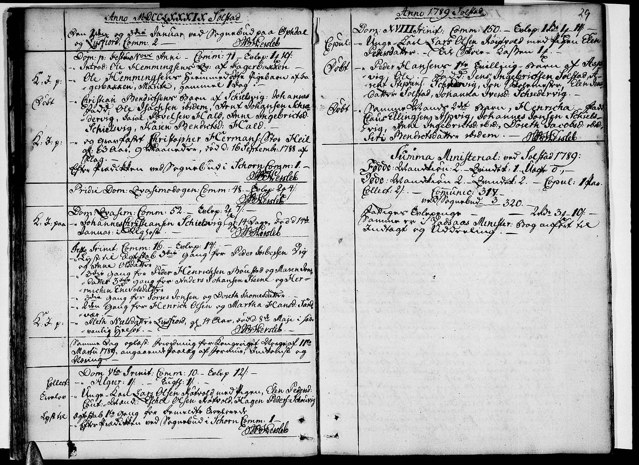 Ministerialprotokoller, klokkerbøker og fødselsregistre - Nordland, SAT/A-1459/811/L0164: Parish register (official) no. 811A02, 1752-1819, p. 29