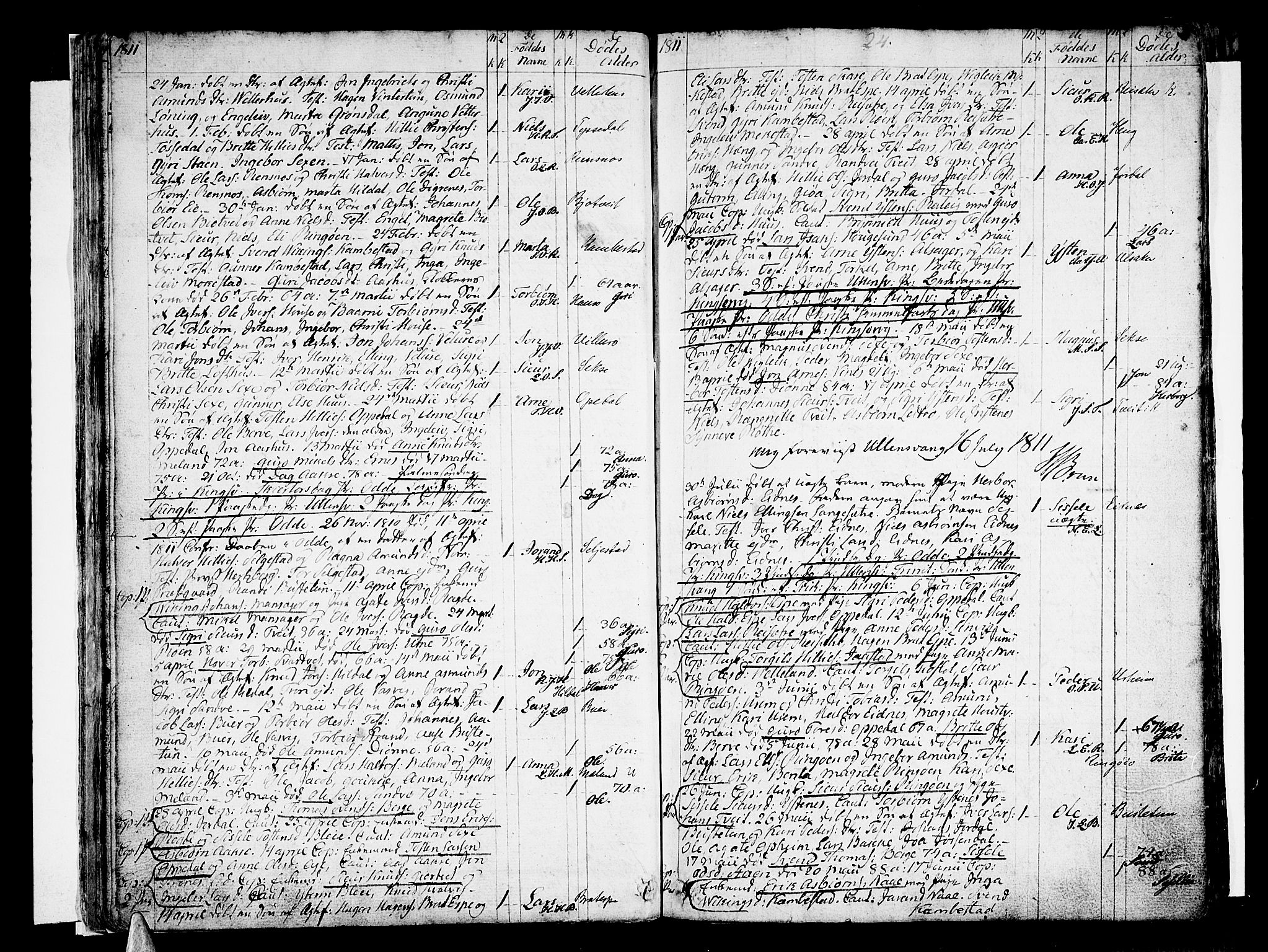 Ullensvang sokneprestembete, AV/SAB-A-78701/H/Haa: Parish register (official) no. A 8, 1804-1835, p. 24