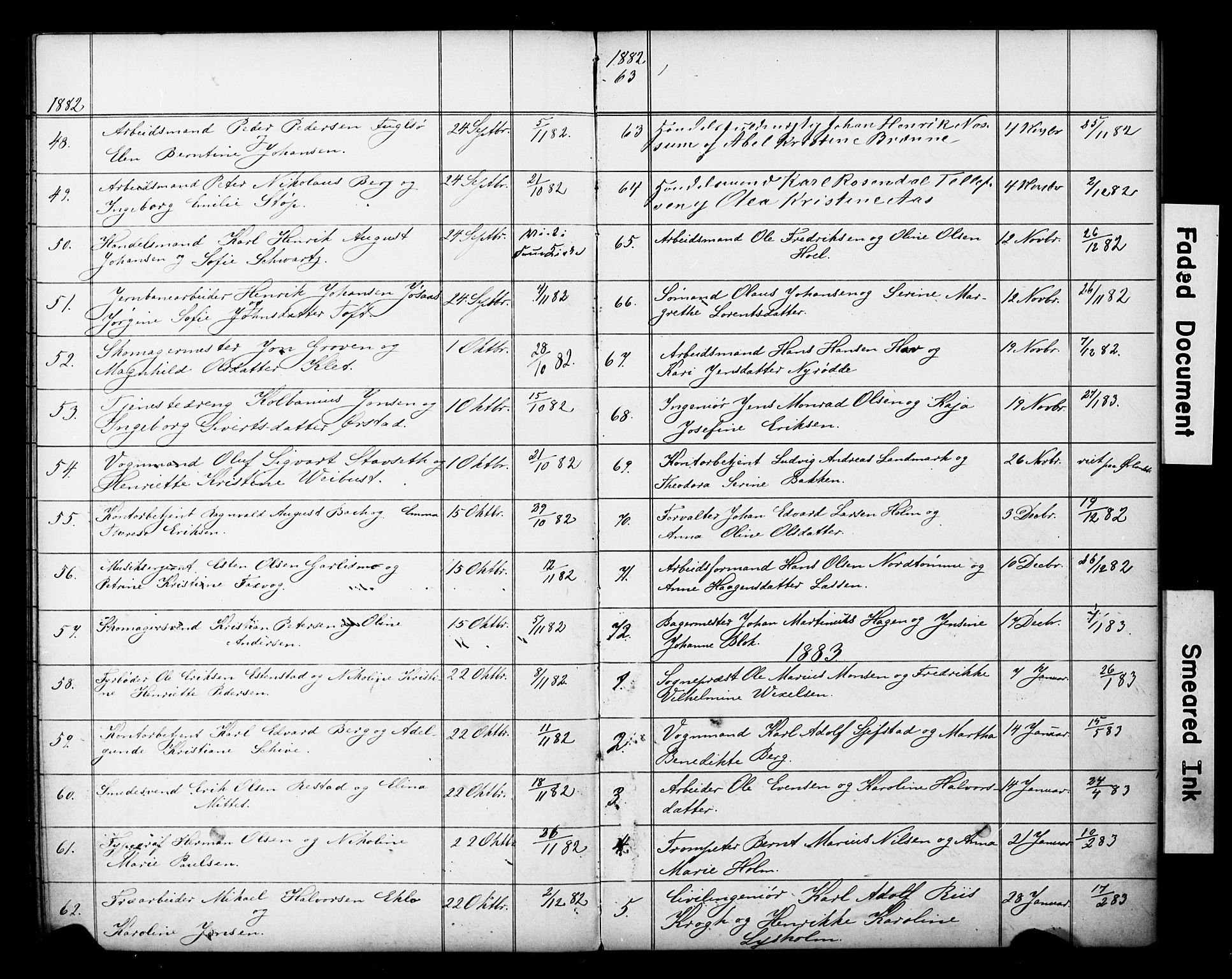 Ministerialprotokoller, klokkerbøker og fødselsregistre - Sør-Trøndelag, SAT/A-1456/601/L0059: Banns register no. 601A27, 1870-1911