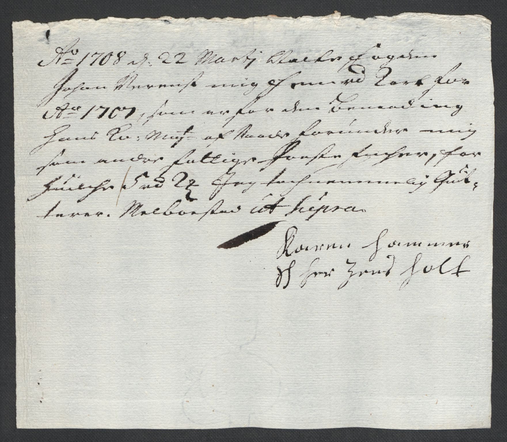 Rentekammeret inntil 1814, Reviderte regnskaper, Fogderegnskap, AV/RA-EA-4092/R18/L1305: Fogderegnskap Hadeland, Toten og Valdres, 1707-1708, p. 323