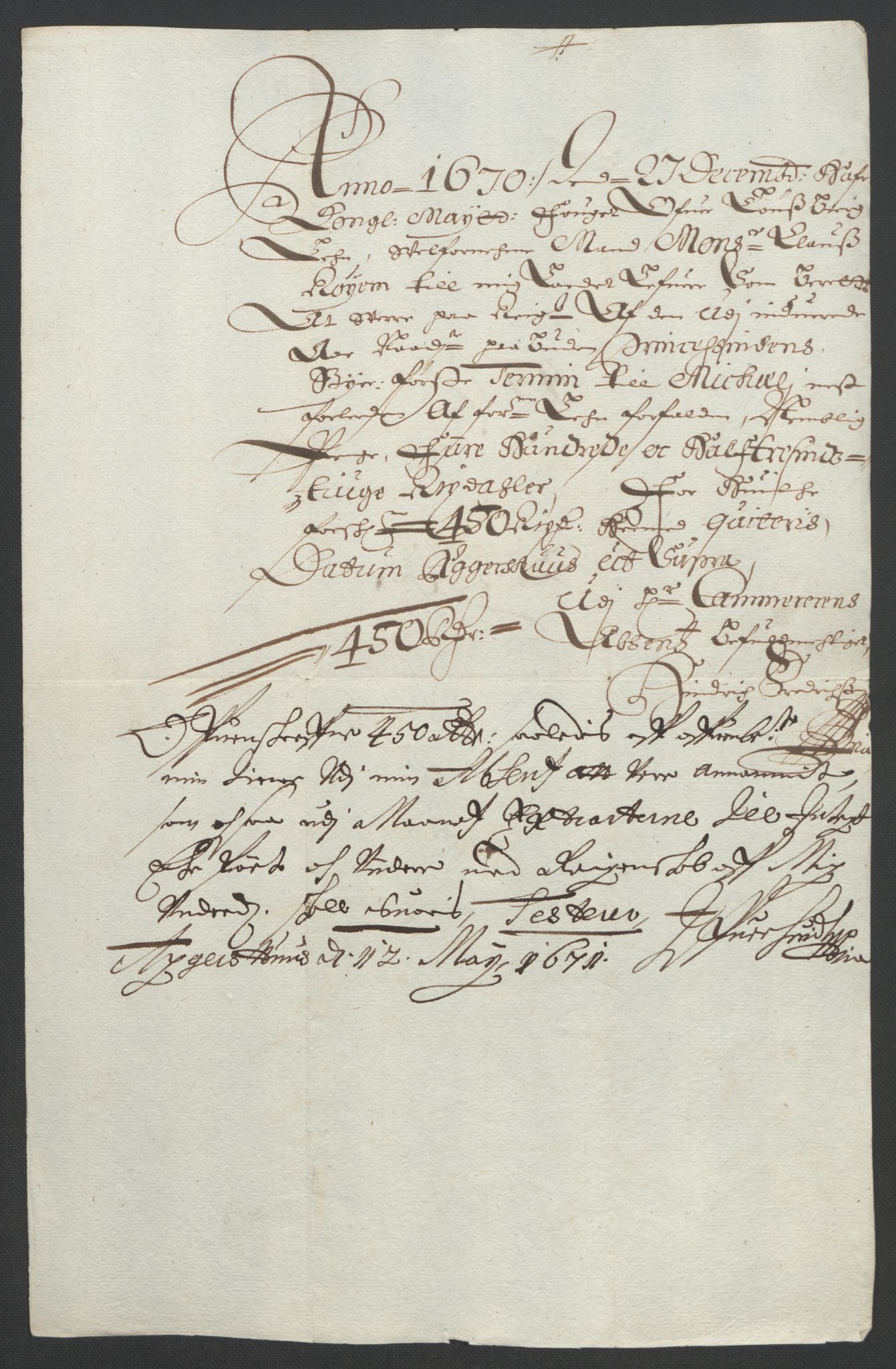 Rentekammeret inntil 1814, Reviderte regnskaper, Fogderegnskap, AV/RA-EA-4092/R32/L1842: Fogderegnskap Jarlsberg grevskap, 1664-1673, p. 165