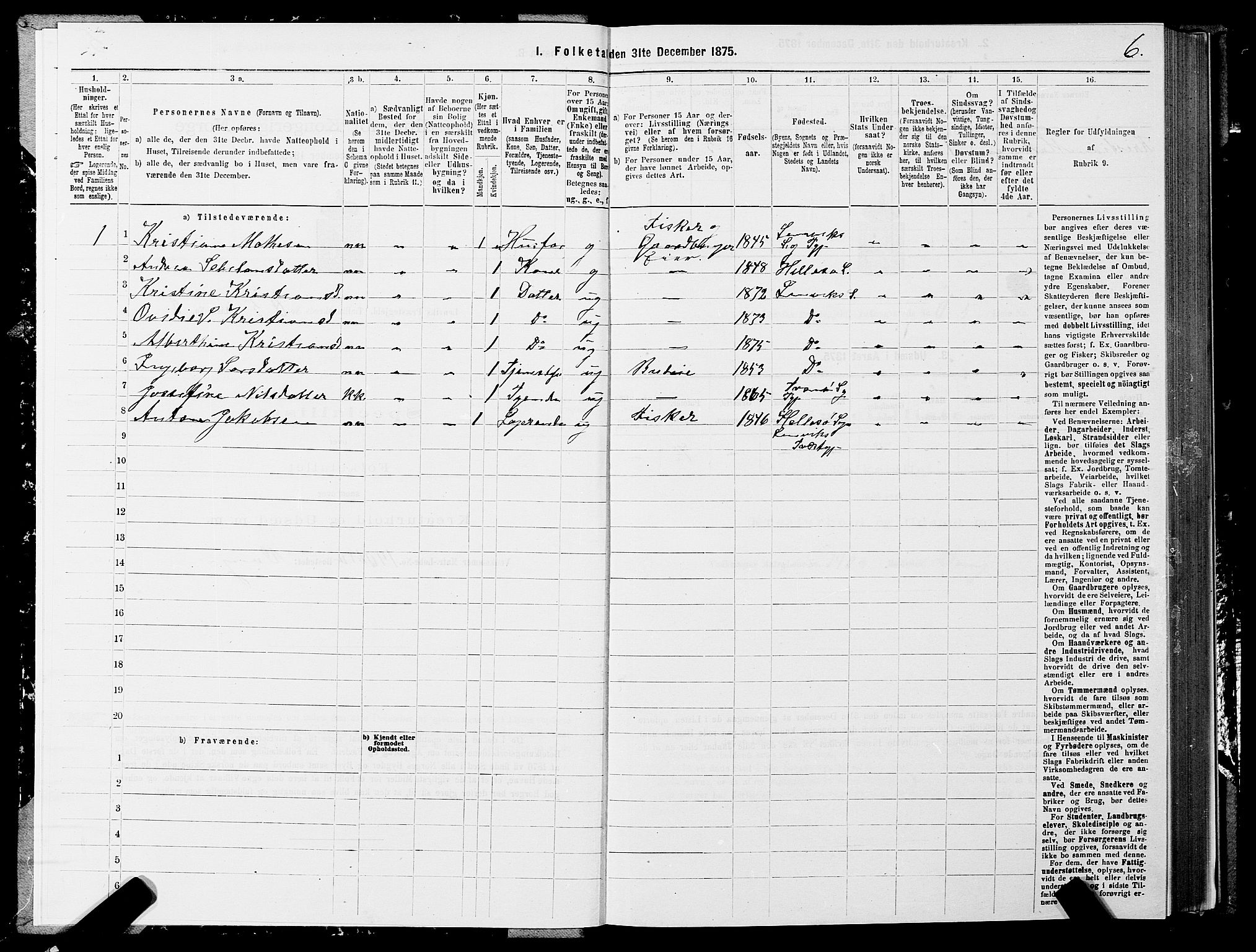 SATØ, 1875 census for 1931P Lenvik, 1875, p. 3006