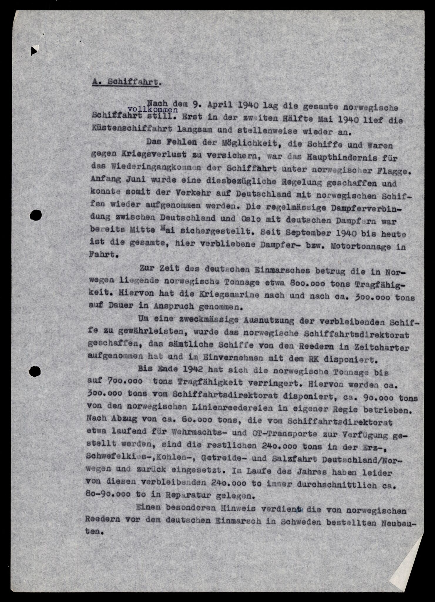 Forsvarets Overkommando. 2 kontor. Arkiv 11.4. Spredte tyske arkivsaker, AV/RA-RAFA-7031/D/Dar/Darb/L0001: Reichskommissariat - Hauptabteilung Technik und Verkehr, 1940-1944, p. 1002