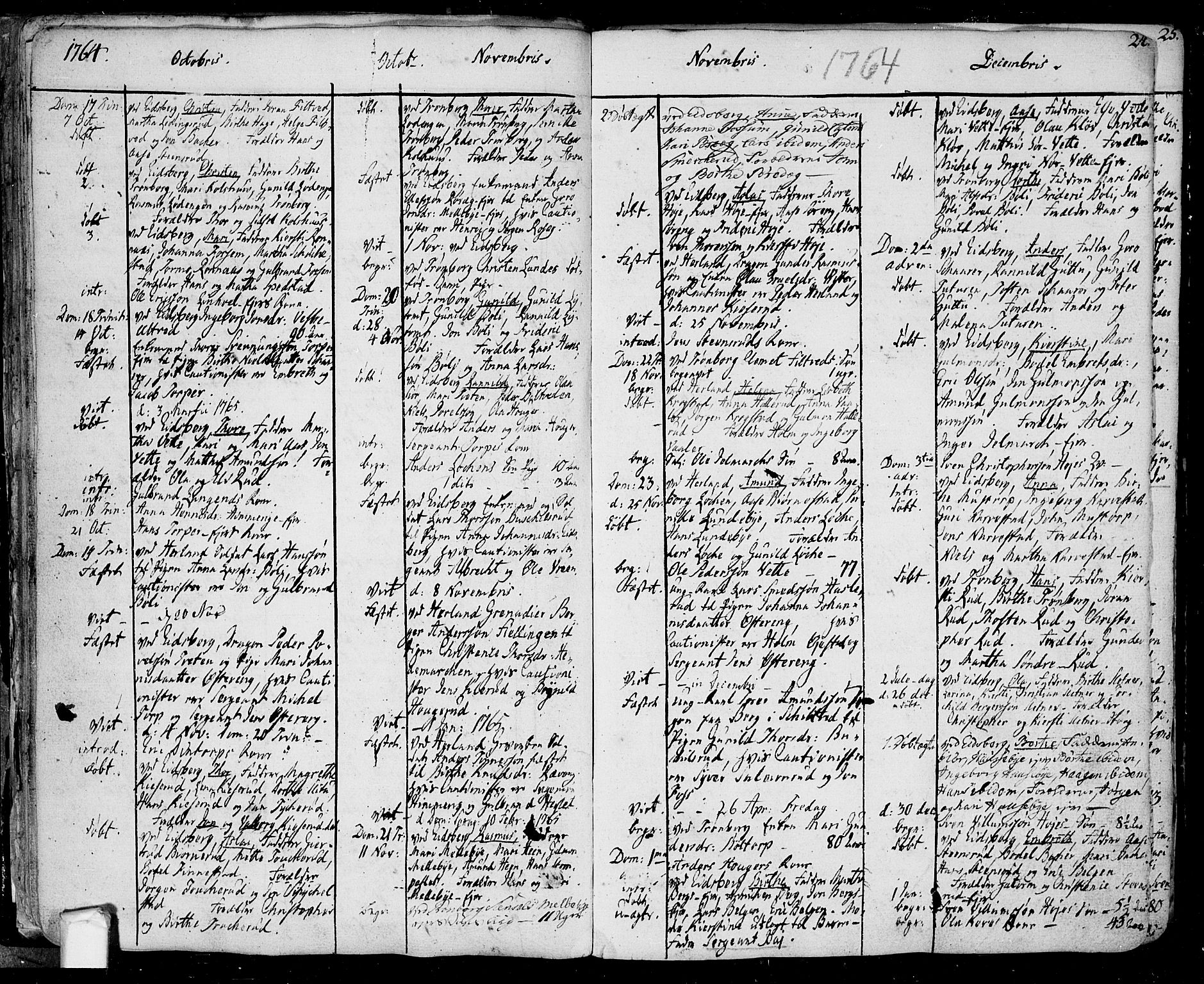 Eidsberg prestekontor Kirkebøker, SAO/A-10905/F/Fa/L0004: Parish register (official) no. I 4, 1759-1788, p. 24