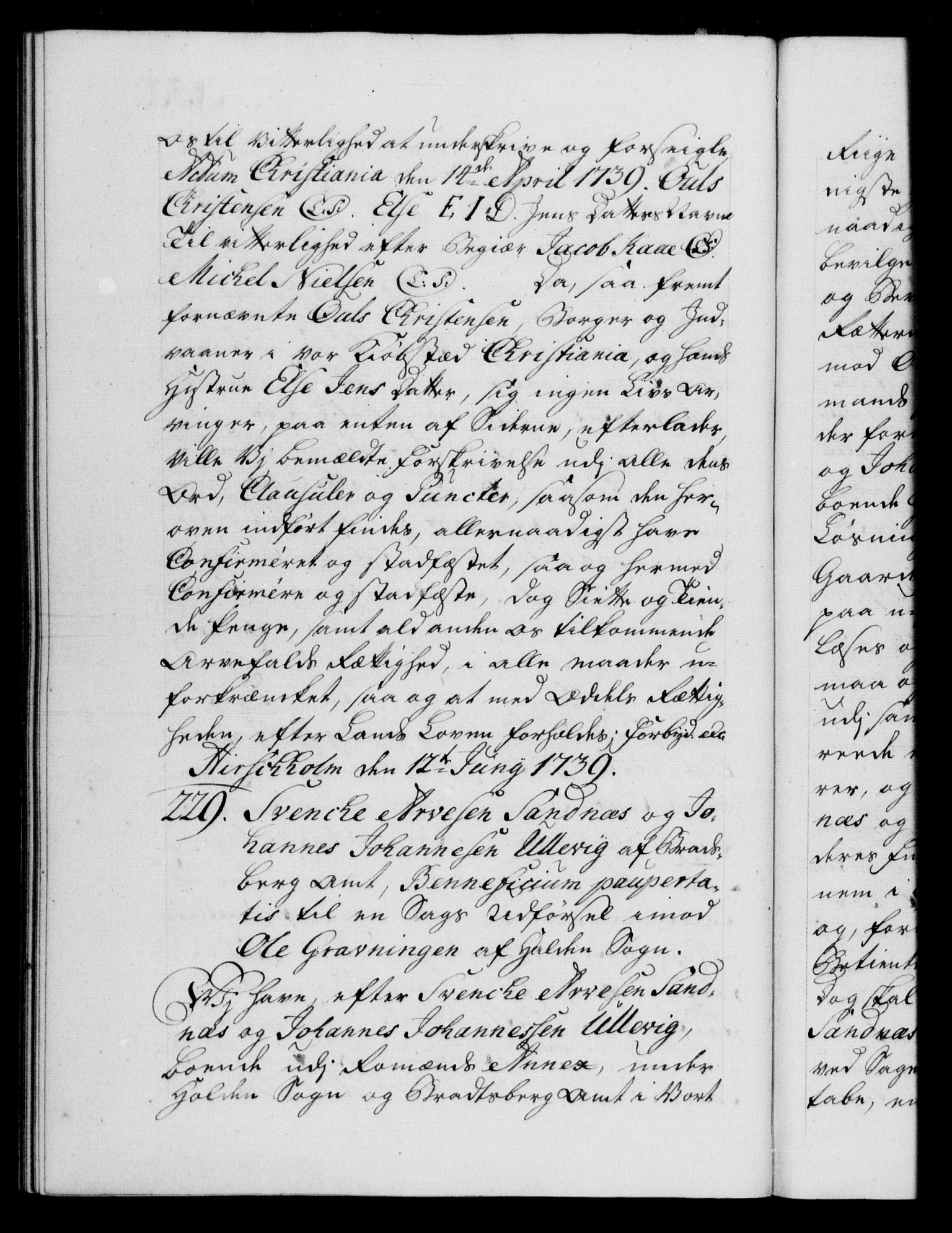 Danske Kanselli 1572-1799, AV/RA-EA-3023/F/Fc/Fca/Fcaa/L0031: Norske registre, 1739-1740, p. 150b