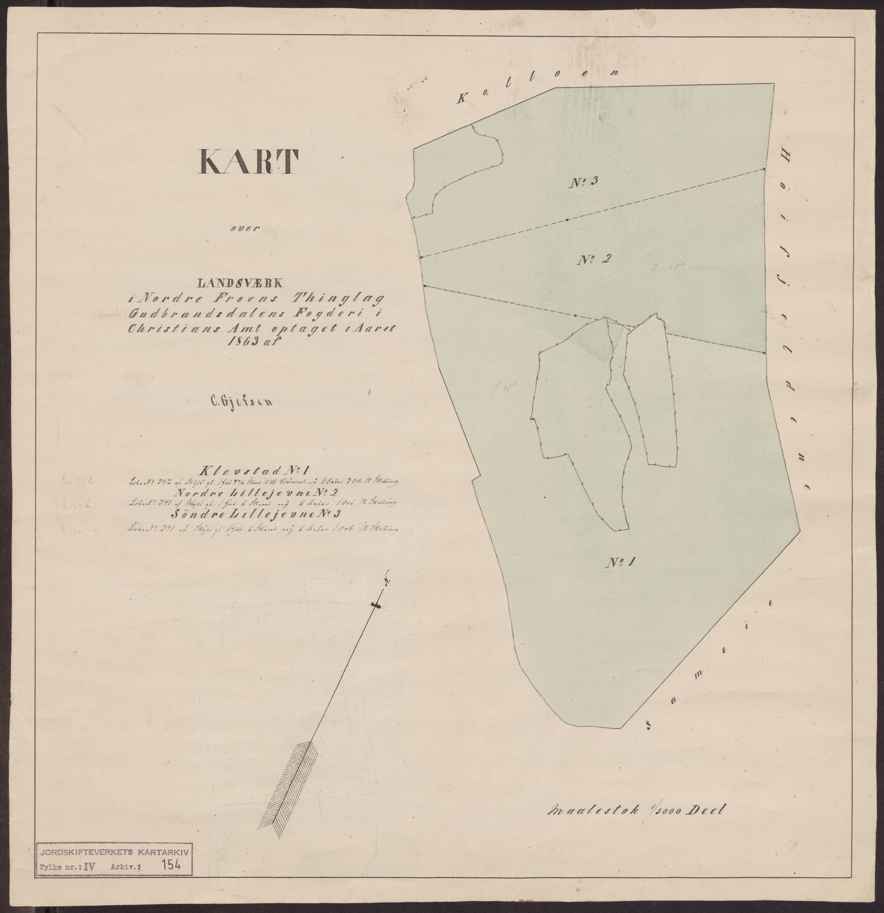 Jordskifteverkets kartarkiv, RA/S-3929/T, 1859-1988, p. 202