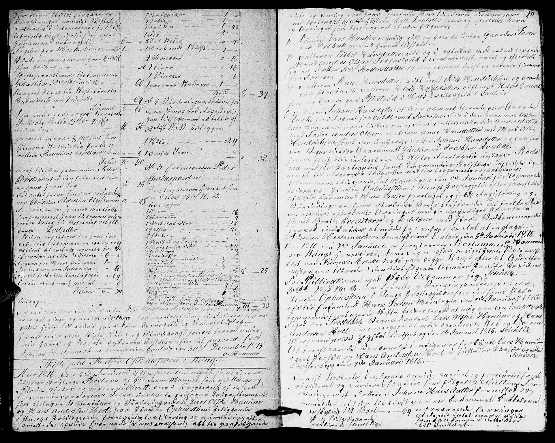 Sør-Hedmark sorenskriveri, AV/SAH-TING-014/J/Ja/Jaa/L0003A: Skifteprotokoll, 1815-1824, p. 9b-10a