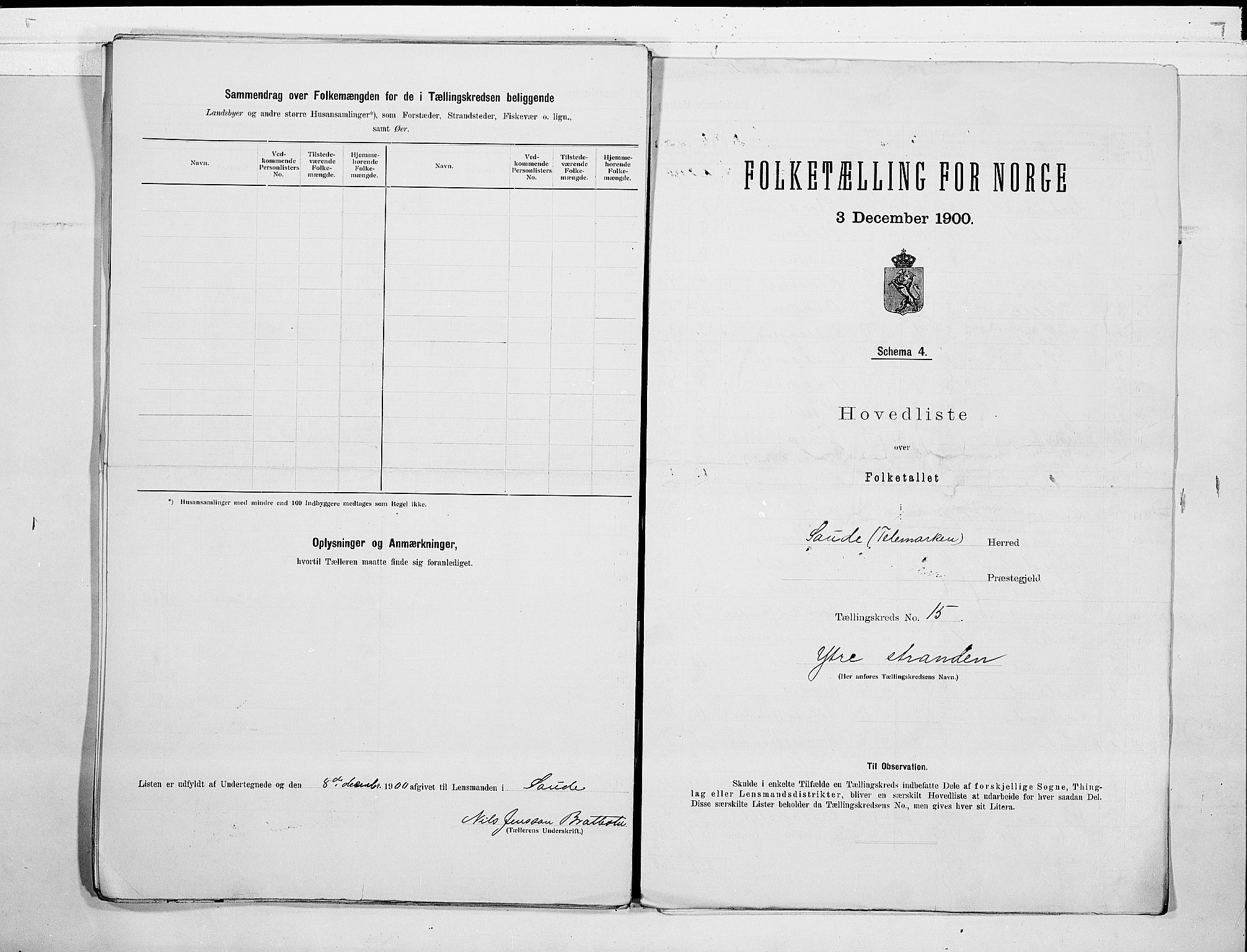 SAKO, 1900 census for Sauherad, 1900, p. 32