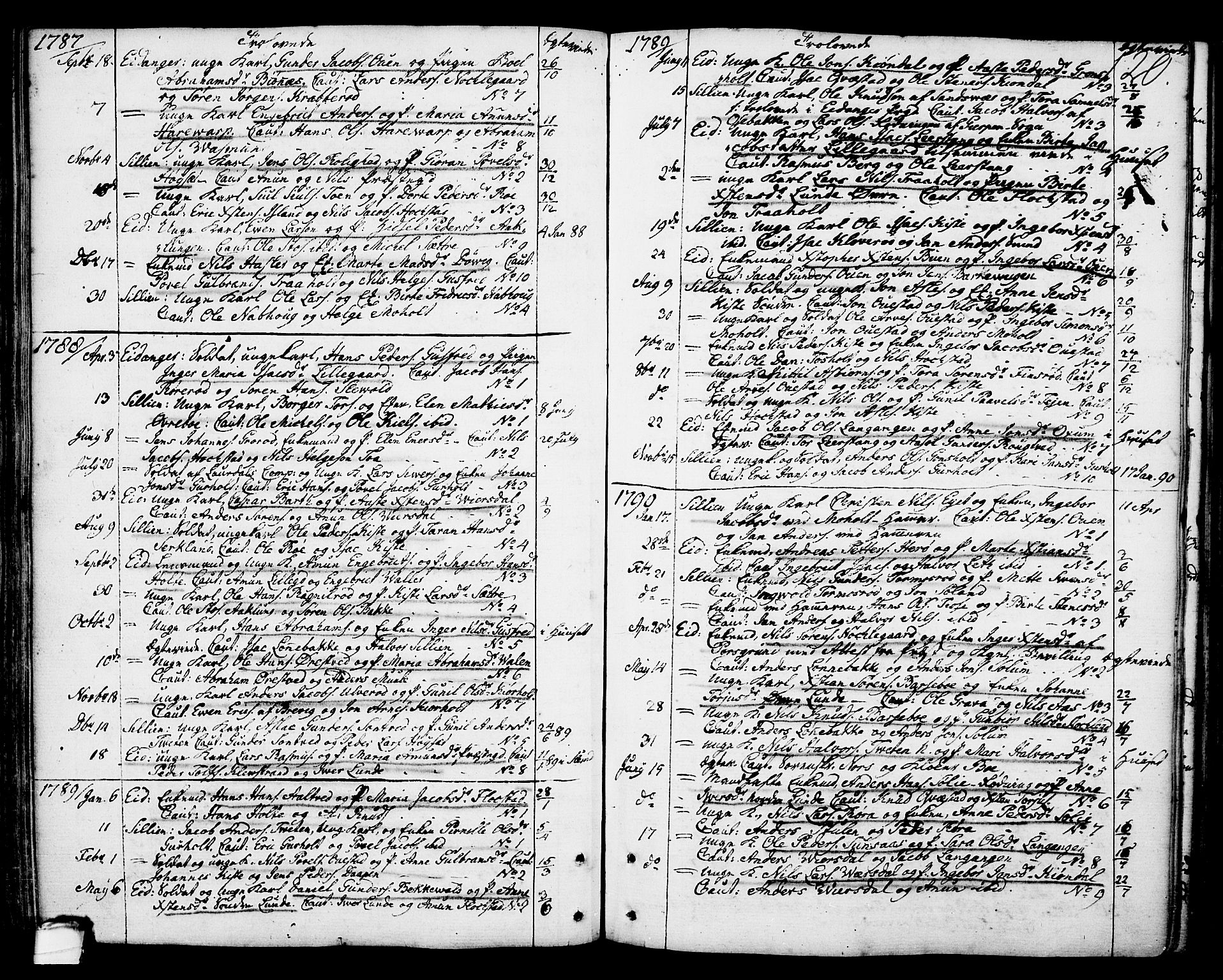 Eidanger kirkebøker, SAKO/A-261/F/Fa/L0006: Parish register (official) no. 6, 1764-1814, p. 120