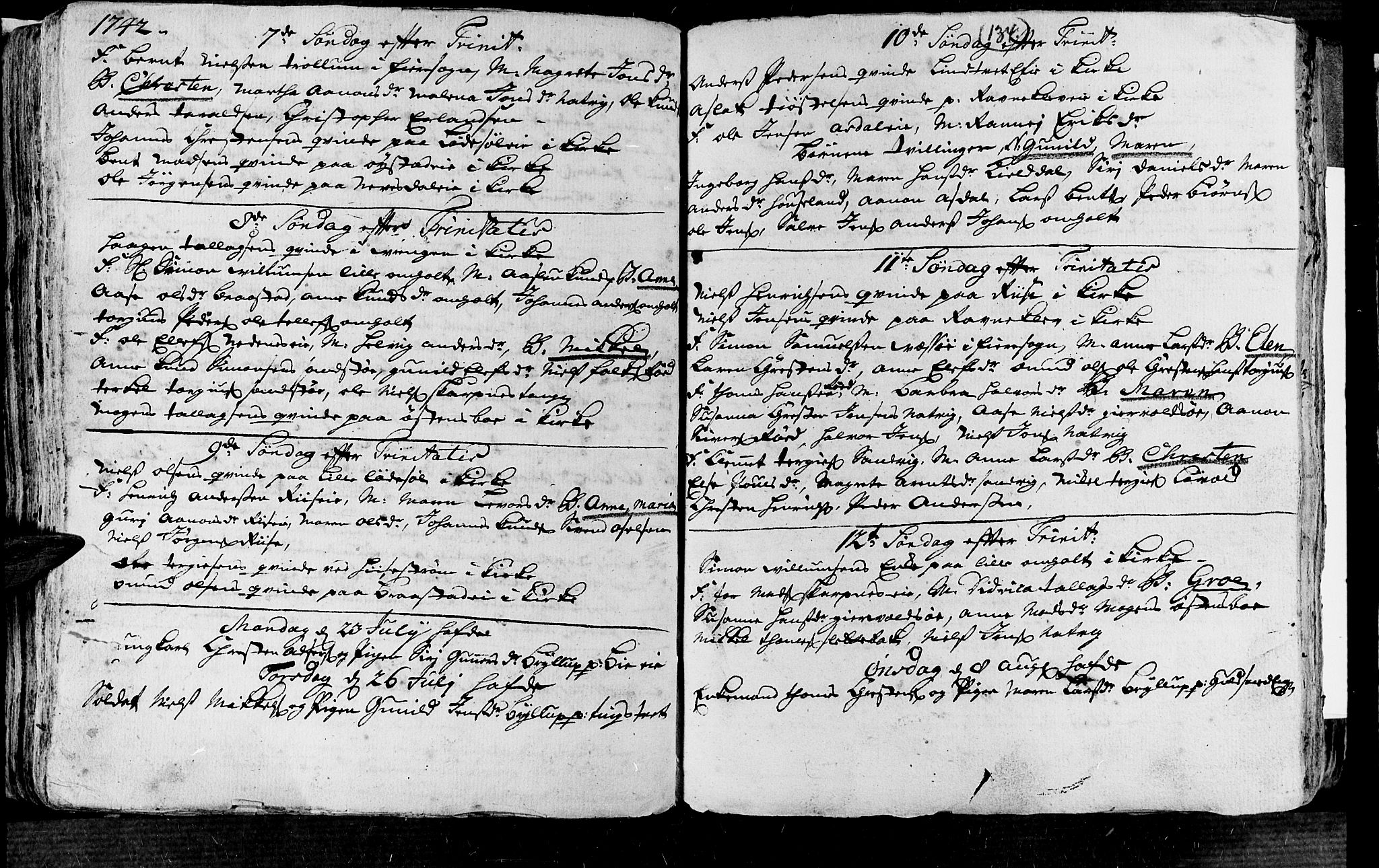 Øyestad sokneprestkontor, AV/SAK-1111-0049/F/Fa/L0004: Parish register (official) no. A 4, 1730-1750, p. 134