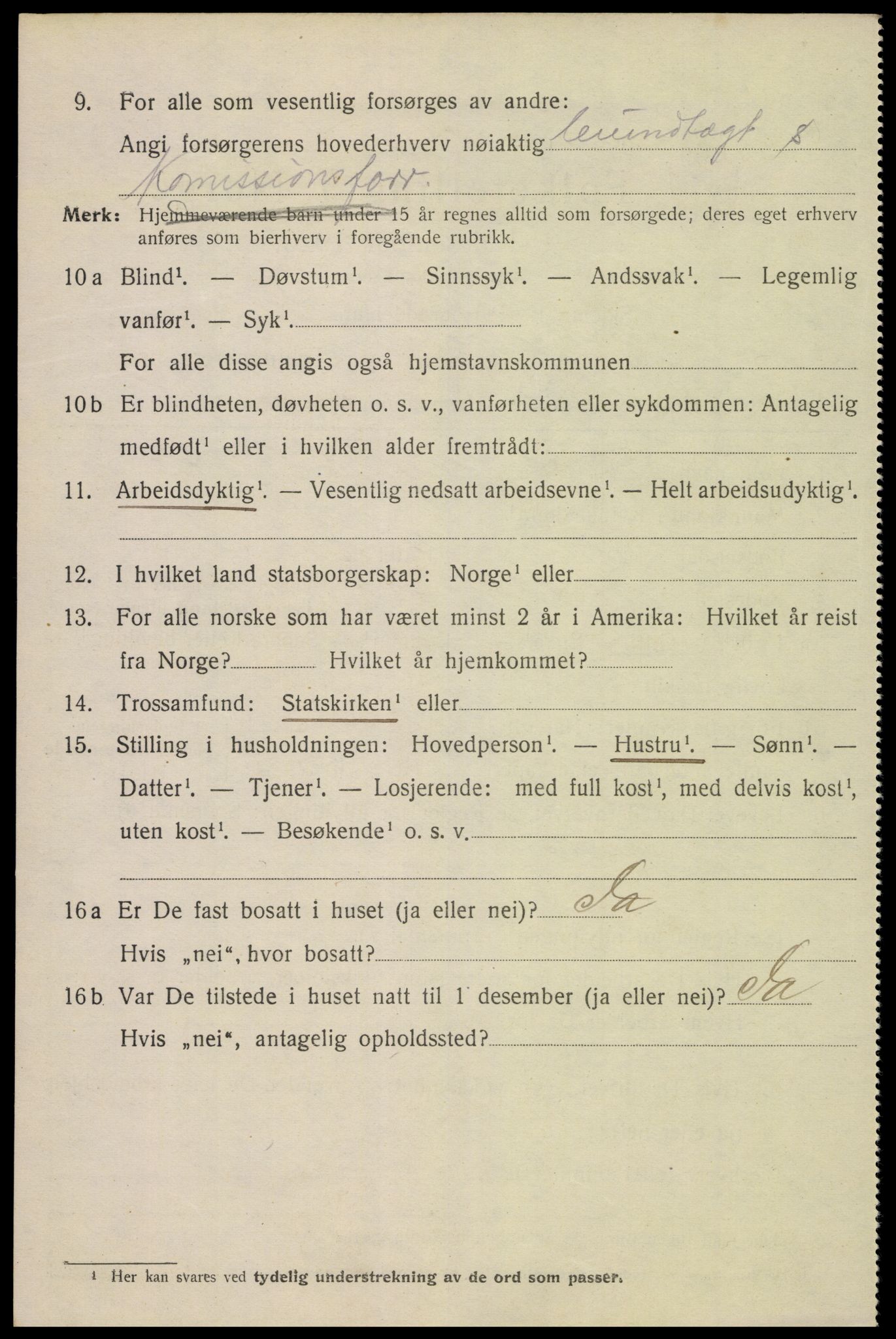 SAK, 1920 census for Flekkefjord, 1920, p. 3795