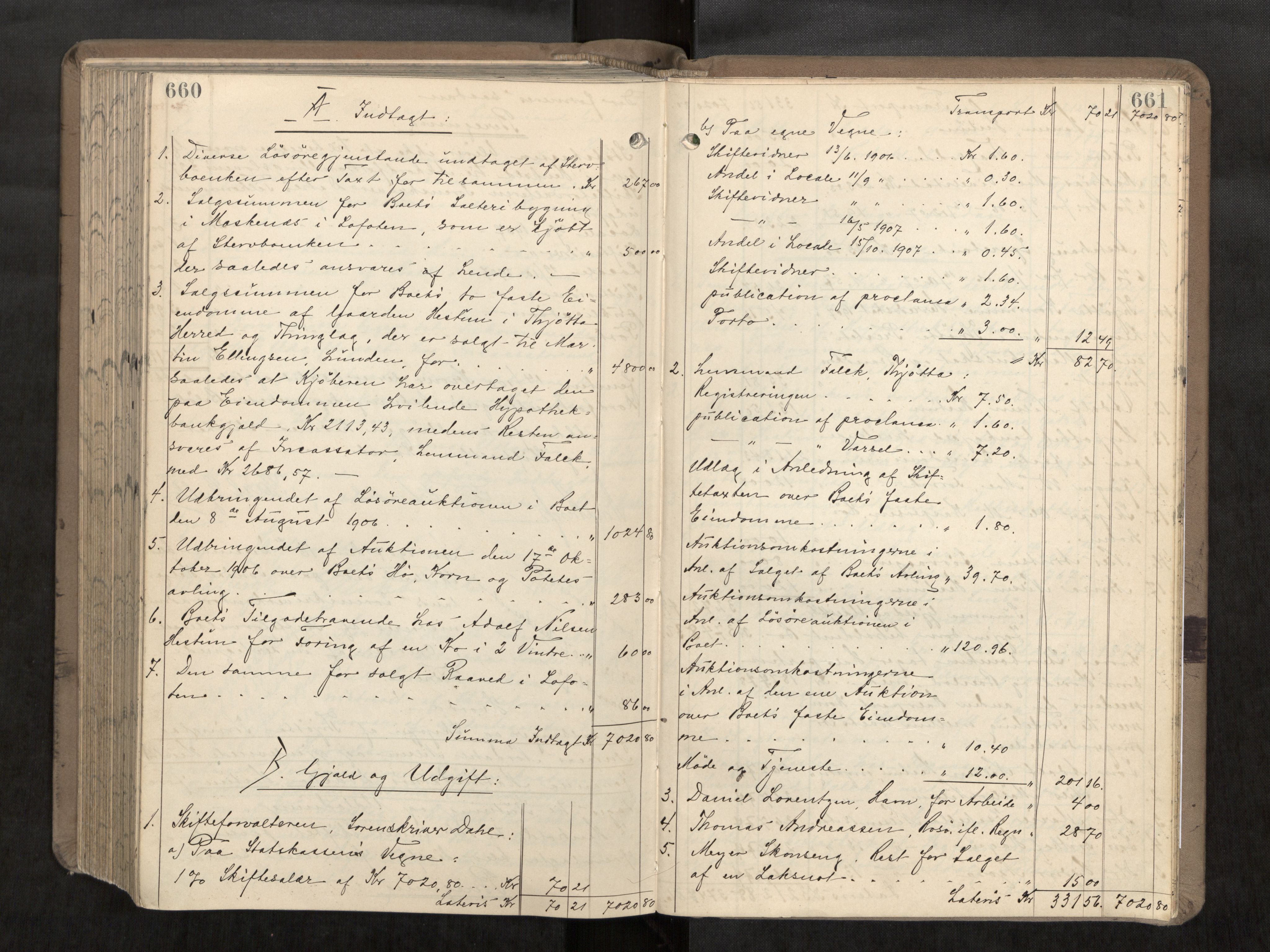 Søndre Helgeland sorenskriveri, AV/SAT-A-4575/1/3/3A/L0007: Skifteutlodningsprot., 1902-1907, p. 660-661