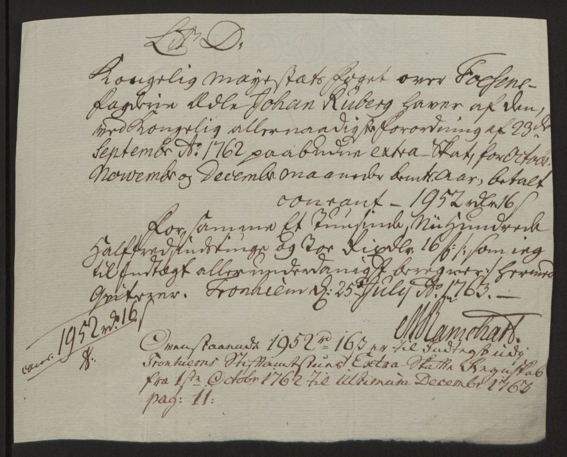 Rentekammeret inntil 1814, Reviderte regnskaper, Fogderegnskap, RA/EA-4092/R57/L3930: Ekstraskatten Fosen, 1762-1763, p. 181