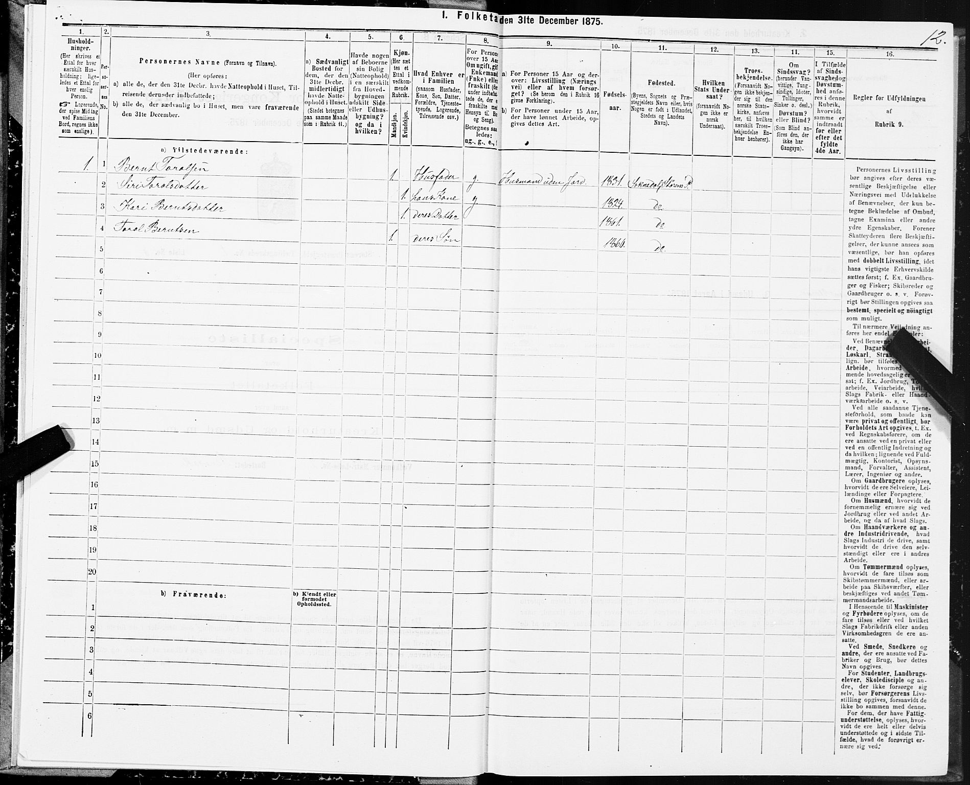 SAT, 1875 census for 1648P Støren, 1875, p. 7012