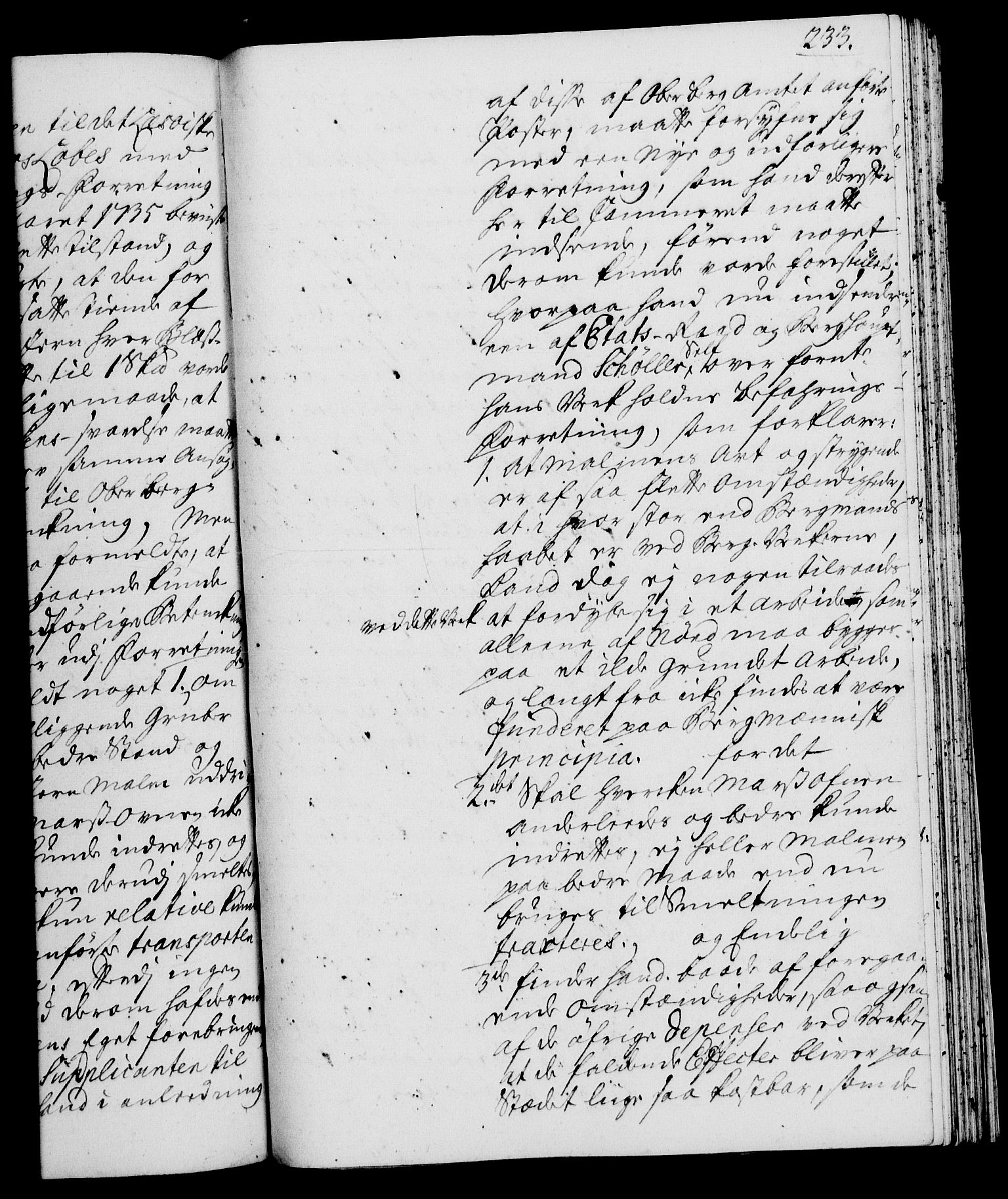 Rentekammeret, Kammerkanselliet, RA/EA-3111/G/Gh/Gha/L0021: Norsk ekstraktmemorialprotokoll (merket RK 53.66), 1739, p. 233