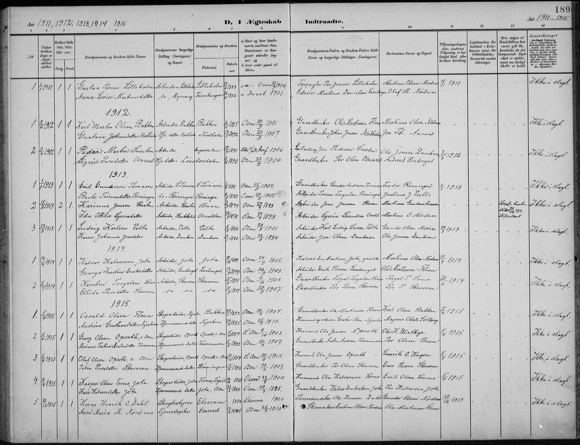 Åmot prestekontor, Hedmark, AV/SAH-PREST-056/H/Ha/Hab/L0003: Parish register (copy) no. 3, 1902-1938, p. 189