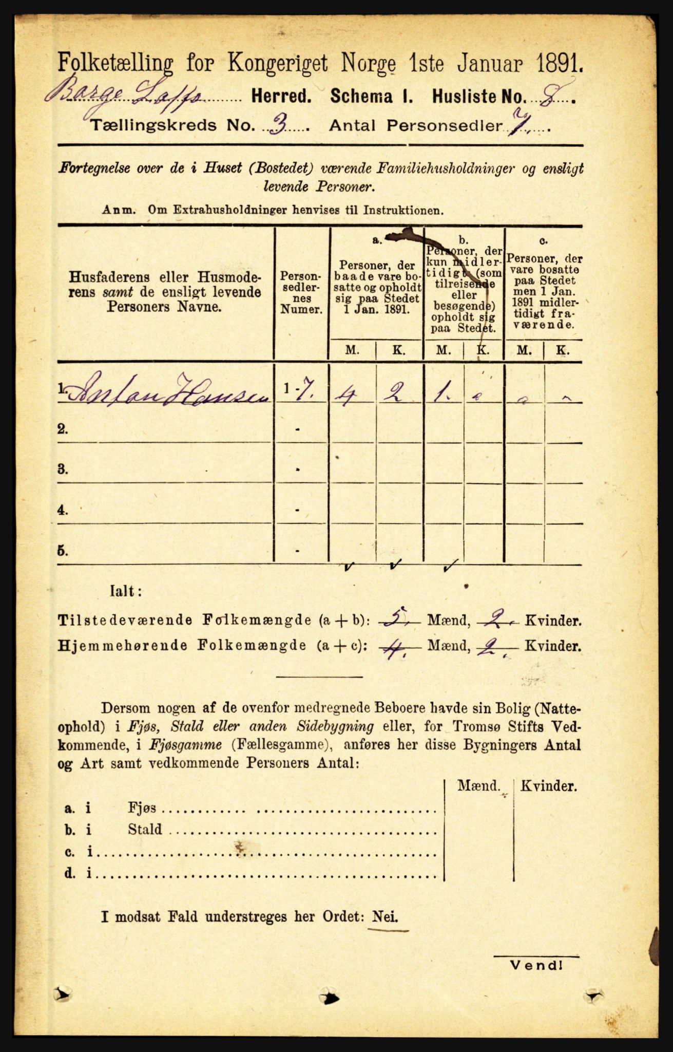 RA, 1891 census for 1862 Borge, 1891, p. 1470