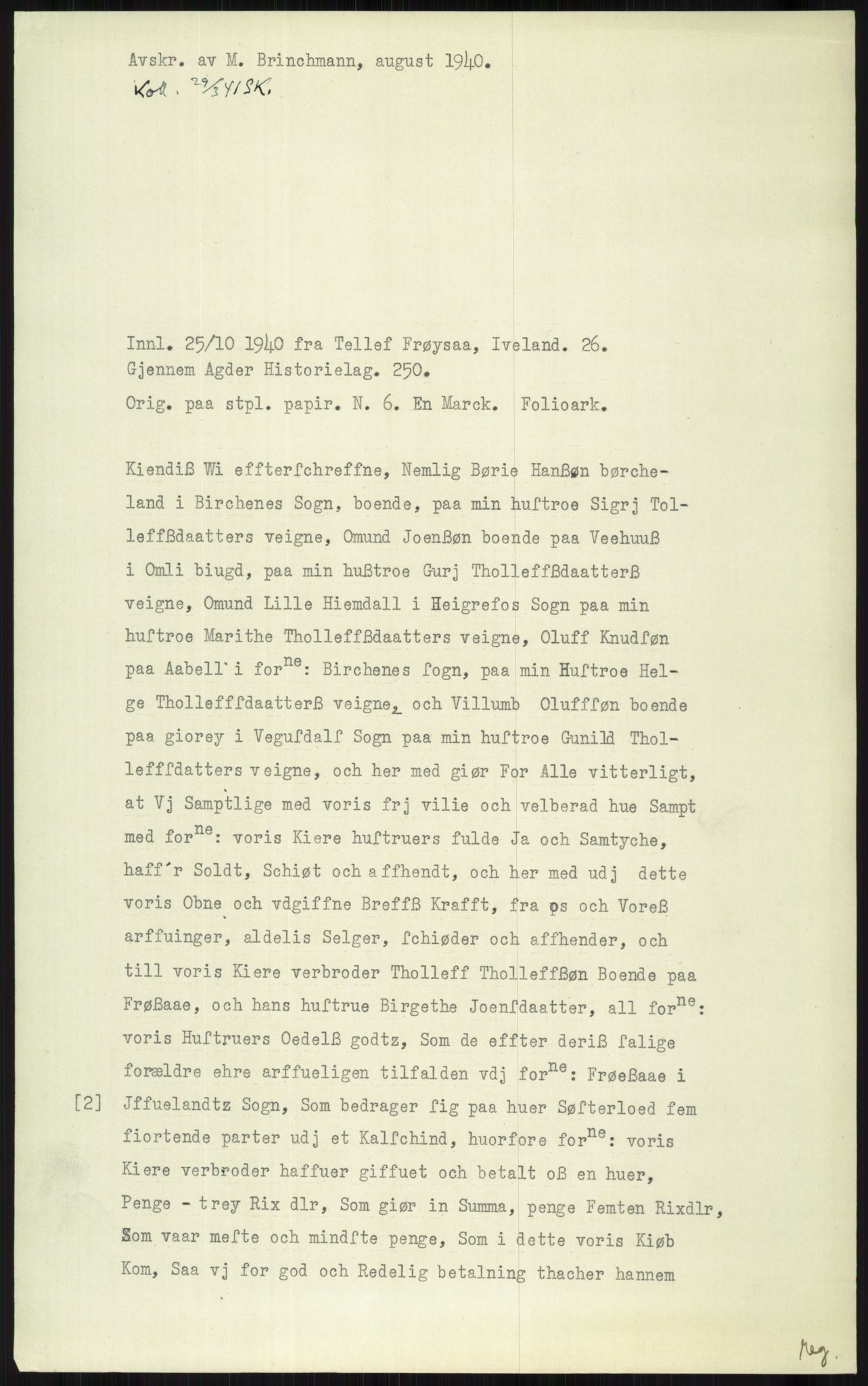 Samlinger til kildeutgivelse, Diplomavskriftsamlingen, AV/RA-EA-4053/H/Ha, p. 2298